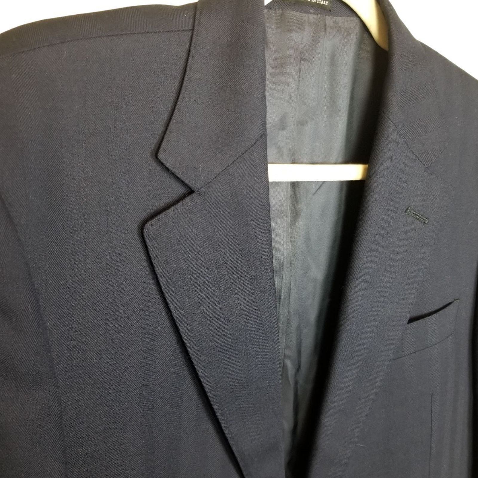 Ermenegildo Zegna Ermenegildo Zegna Trofeo Wool Suit Jacket Blazer Navy Luxury Size 42R - 5 Thumbnail