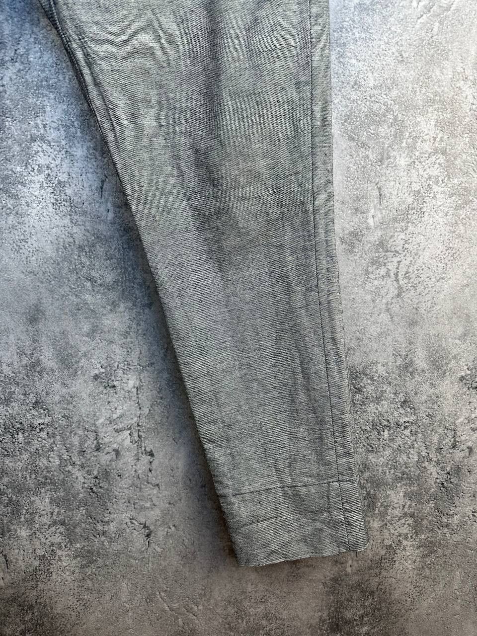 Hope HOPE Stockholm Law Trouser Grey Linen Blend Pants Size US 30 / EU 46 - 7 Thumbnail