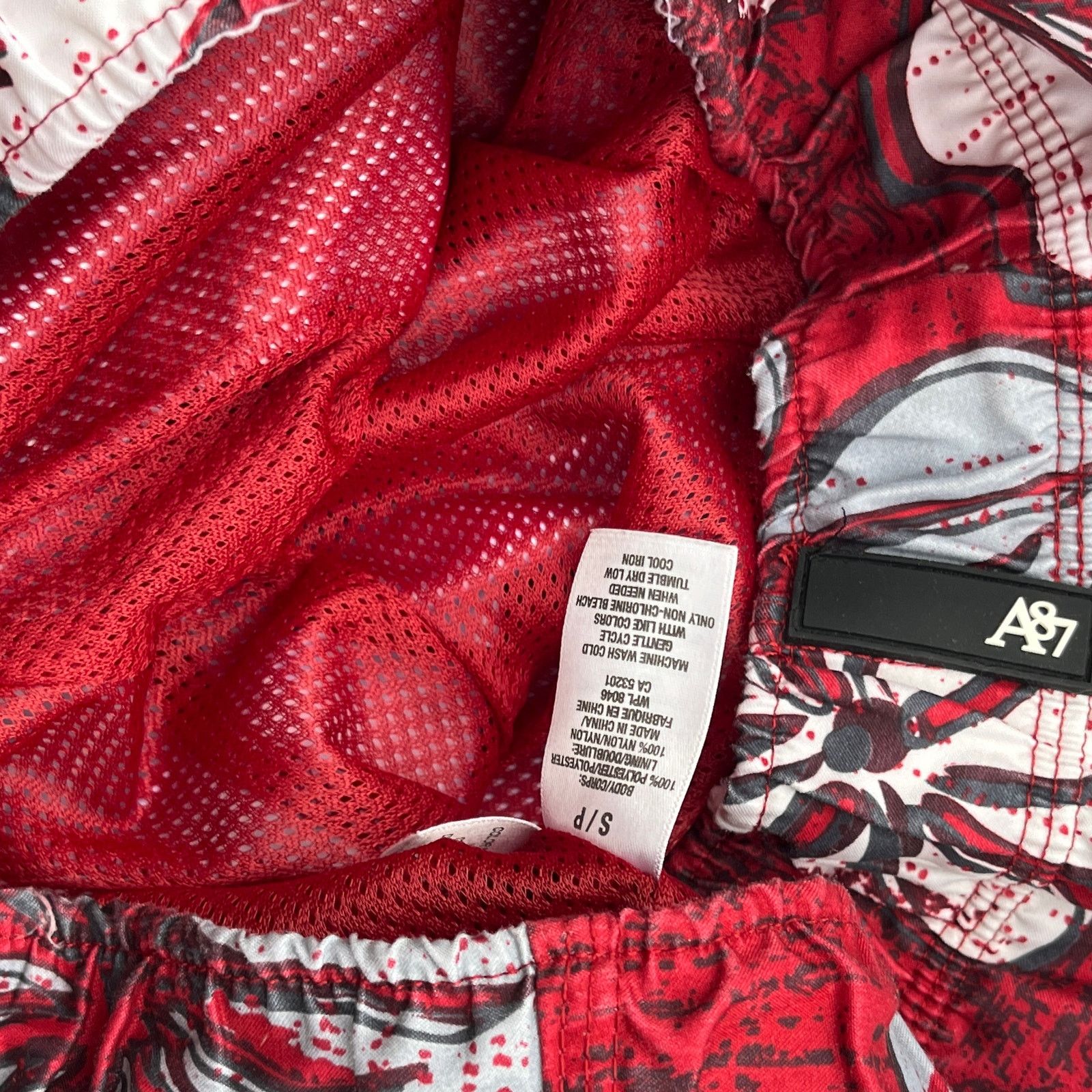 Aeropostale Aeropostale Swim Trunks Mens Small Red White Floral Size US 32 / EU 48 - 10 Thumbnail