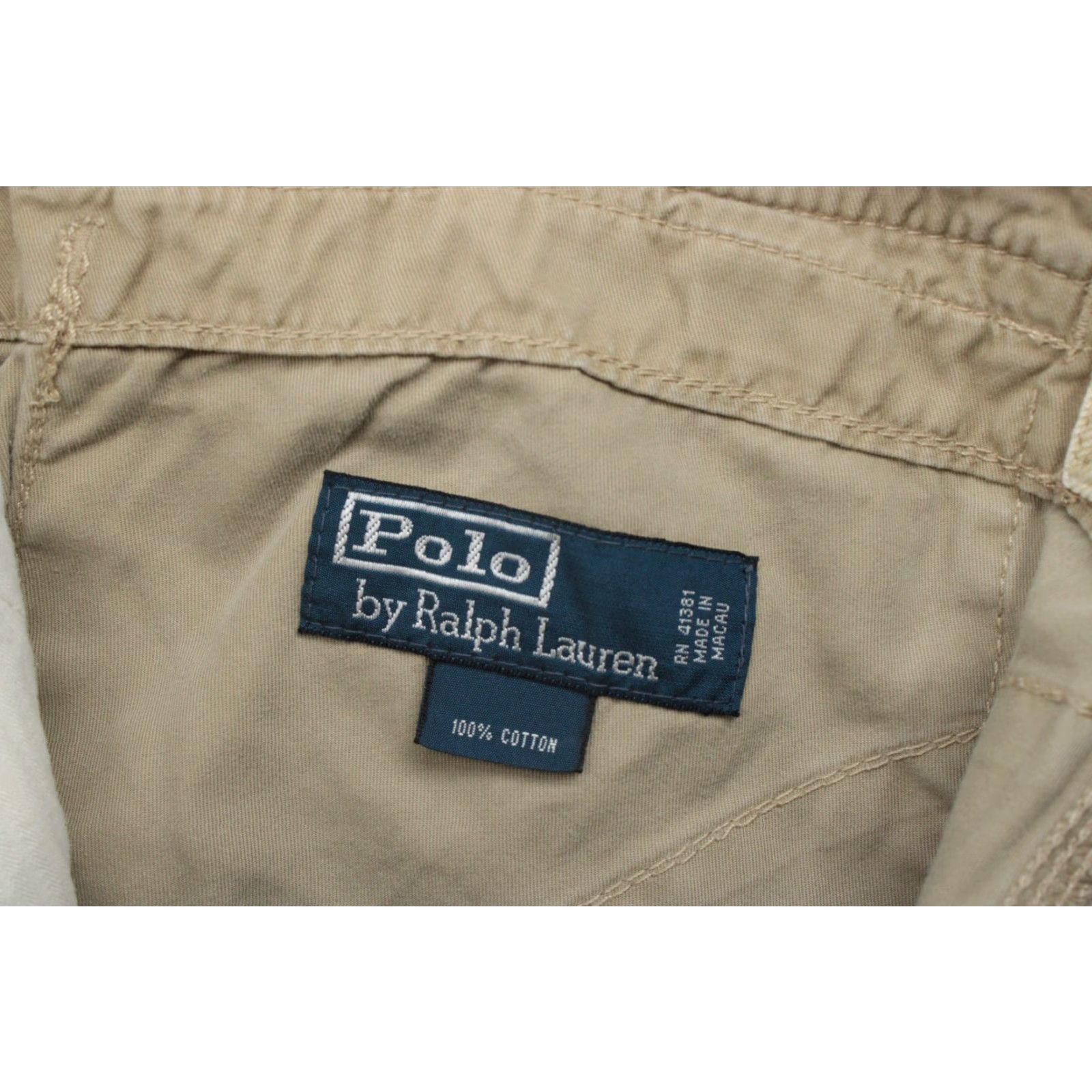 Polo Ralph Lauren VTG Polo Ralph Lauren Cargo Shorts Mens 32 Khaki Military Paratrooper Utility Cargo Shorts Size US XS / EU 42 / 0 - 5 Thumbnail