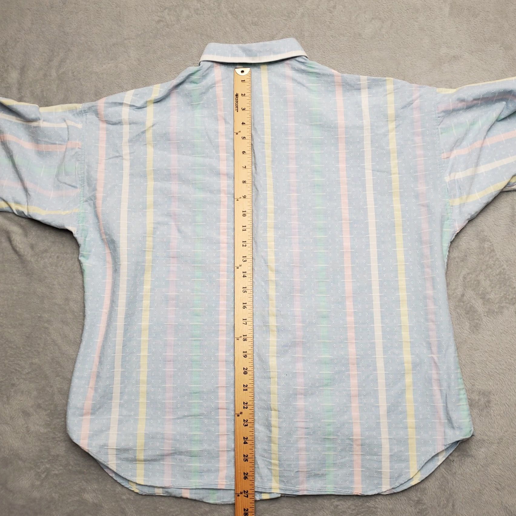 Vintage VINTAGE Niche Shirt Womens XL Blue 100% Cotton 3/4 Sleeve Button Casual Size XL / US 12-14 / IT 48-50 - 7 Thumbnail