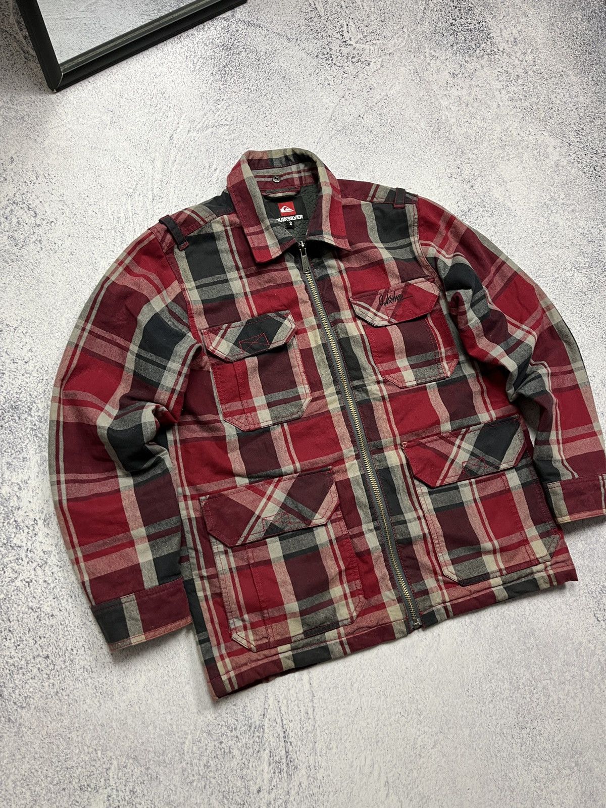 Quicksilver Vintage Quicksilver Surf Zipper Plaid Jacket Rare Hype Y2k Size US S / EU 44-46 / 1 - 4 Thumbnail