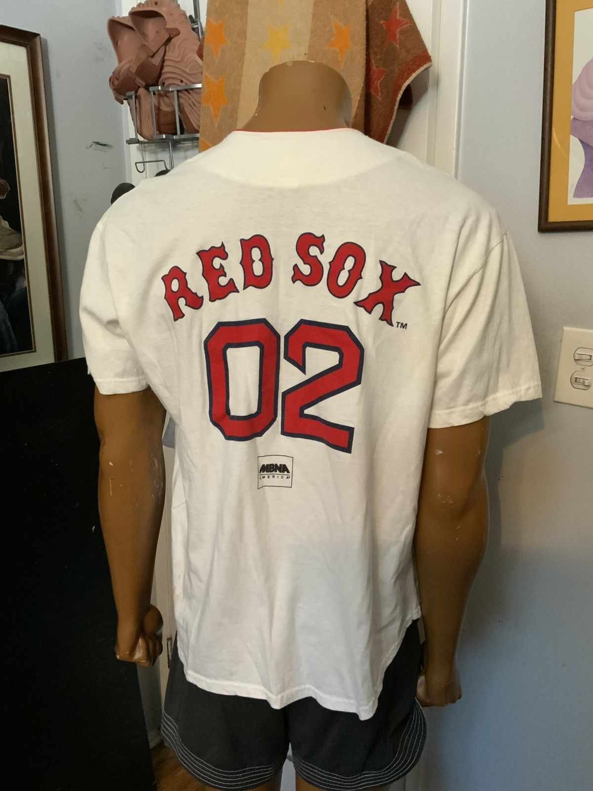 MLB Vintage Boston Red Sox MBNA America MLB Baseball 02 Jersey Size US L / EU 52-54 / 3 - 14 Thumbnail