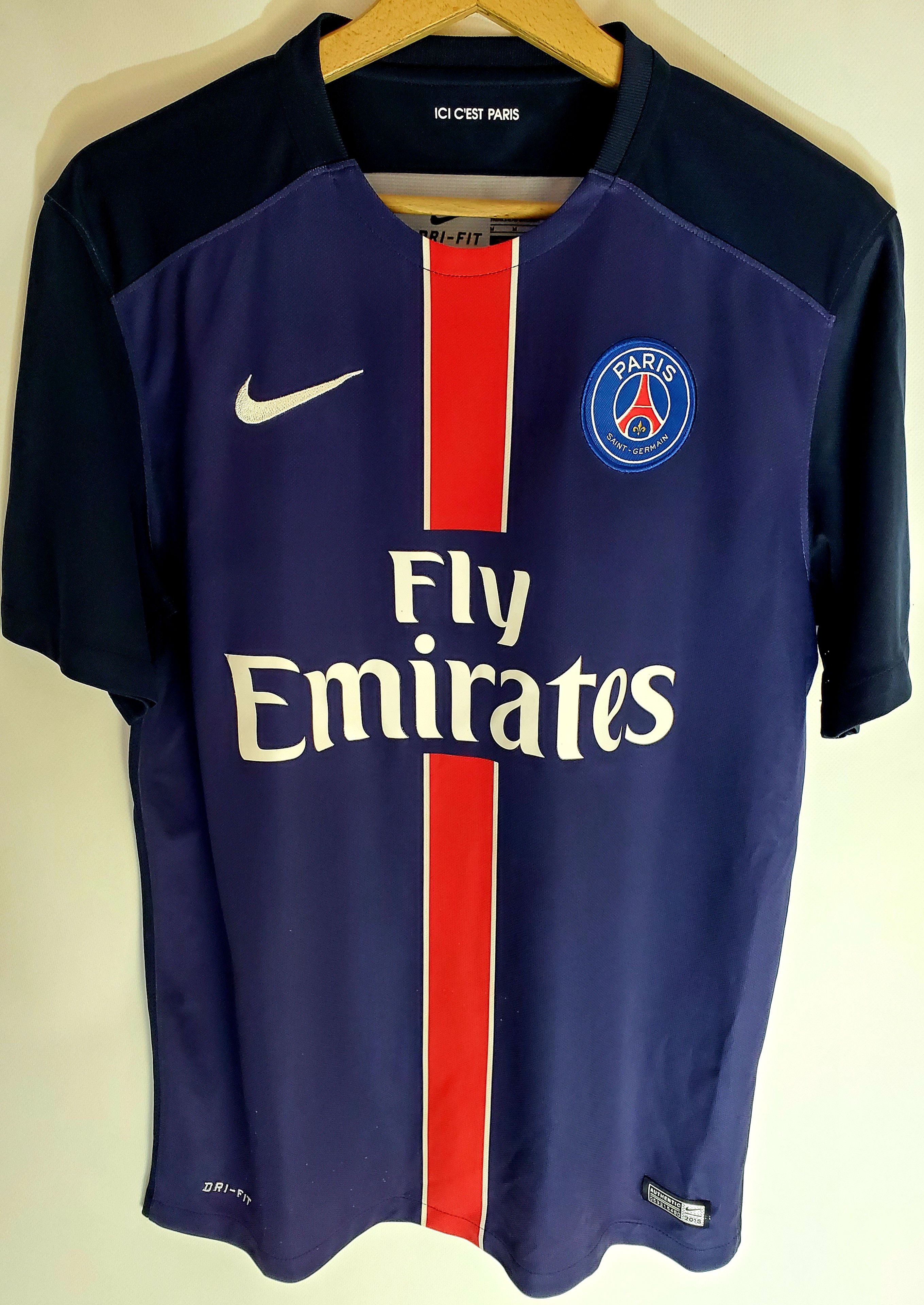 Nike PSG PARIS SAINT-GERMAIN 2015/2016 HOME perfect condition M Size US M / EU 48-50 / 2 - 1 Thumbnail