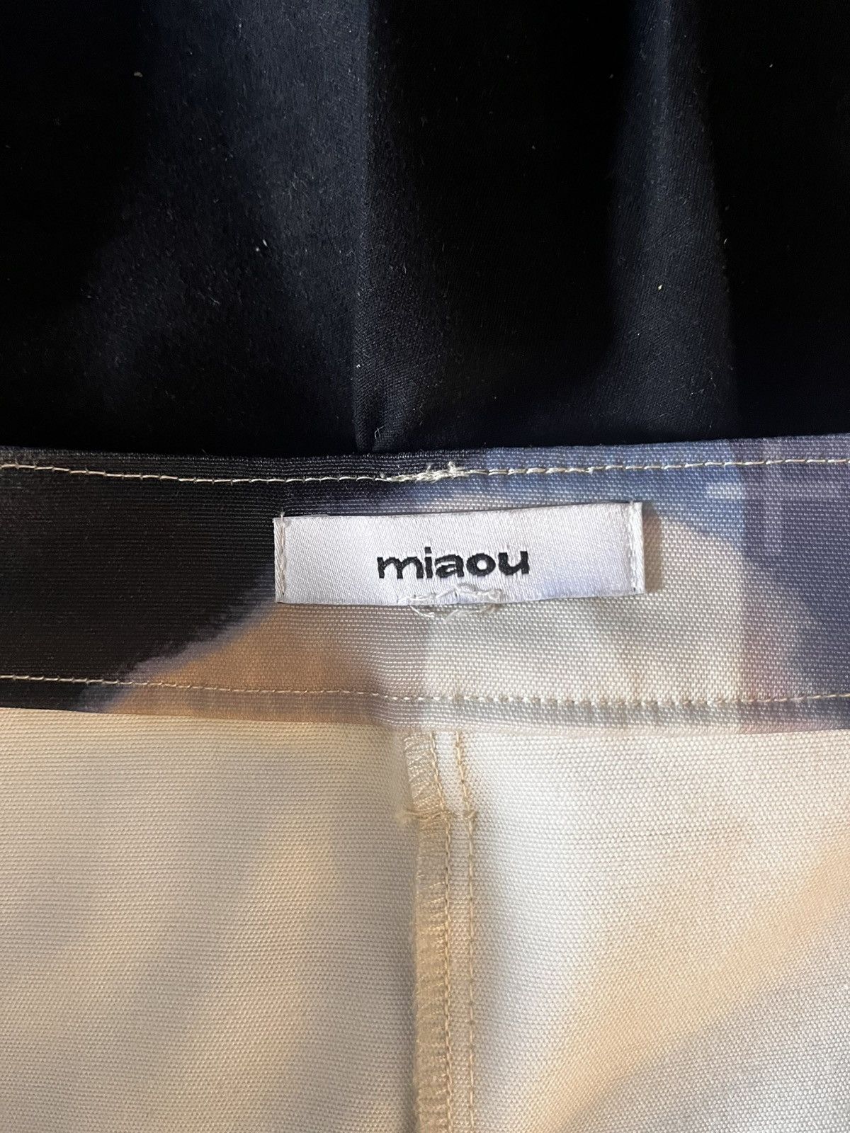 Miaou Miaou blue and white mini skirt with liquid graphic Size 32" / US 10 / IT 46 - 5 Thumbnail