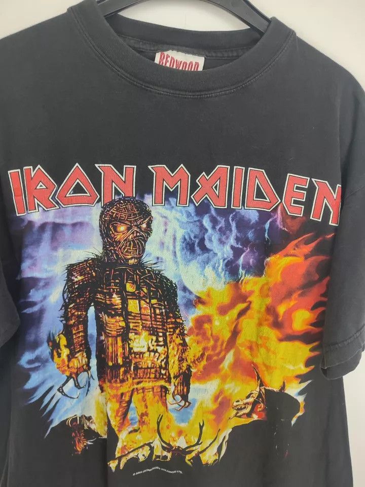 Vintage Iron Maiden t Shirt Bruce Dickinson Official Metal 2000 Size US L / EU 52-54 / 3 - 12 Thumbnail