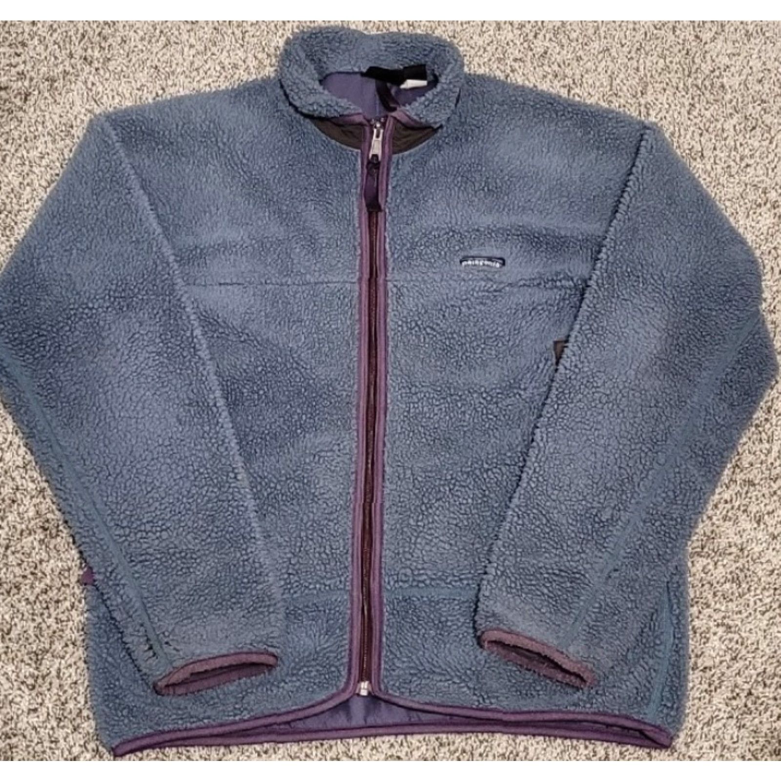 Patagonia VINTAGE Patagonia Fleece Jacket Purple Full Zip USA Women M Size M Size M / US 6-8 / IT 42-44 - 2 Thumbnail