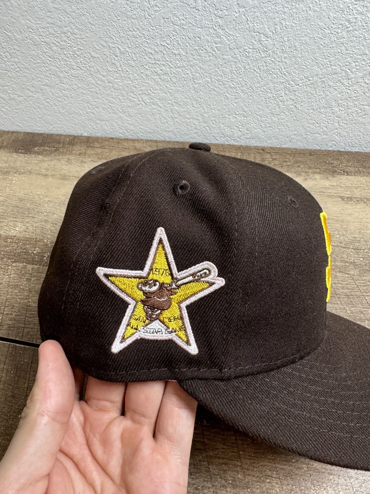 New Era San Diego Padres 1978 All-Star Patch Brown Fitted Hat Pink 7 Size ONE SIZE - 2 Thumbnail
