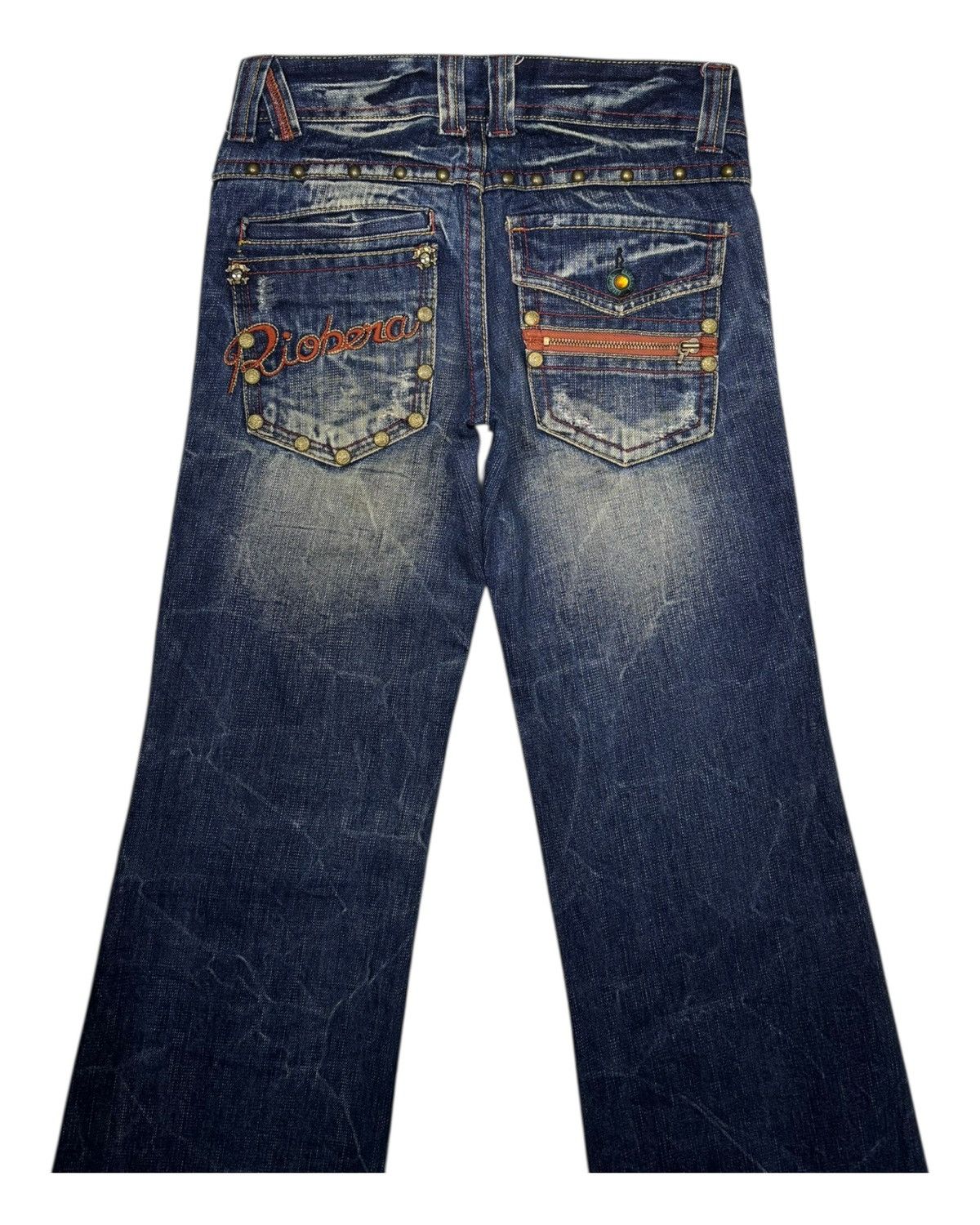 Hysteric Glamour RIOBERA DISTRESSED FLARED BOOTCUT JEANS Size 29" - 8 Thumbnail