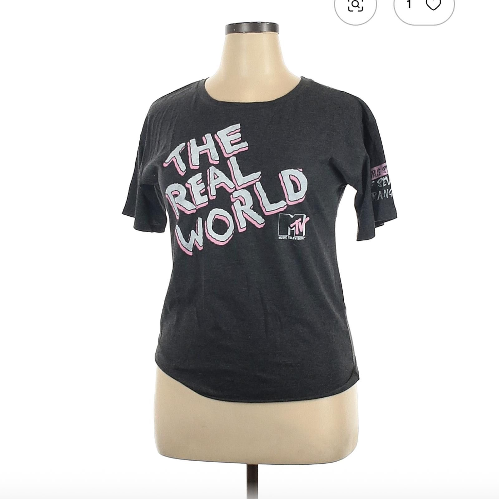Mtv MTV The Real World Gray Short Sleeve T-Shirt Size XL Size XL / US 12-14 / IT 48-50 - 1 Thumbnail
