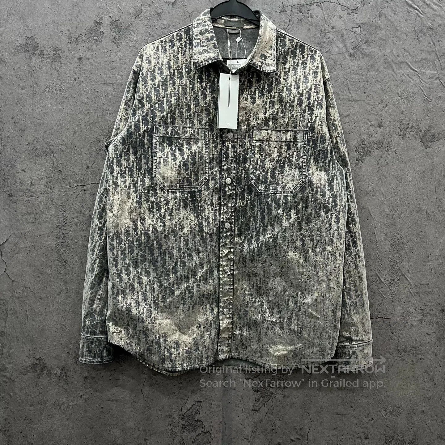 Dior Dior Metallic Glitter All-Over Print Shirt Jacket| Size US XXS / EU 40 - 1 Thumbnail