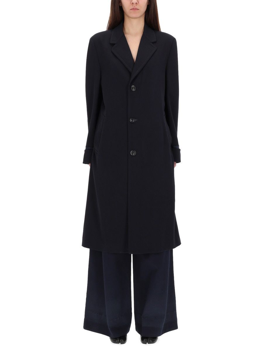Maison Margiela MAISON MARGIELA WOOL COAT - BLUE (IT 42) Size M / US 6-8 / IT 42-44 - 1 Thumbnail