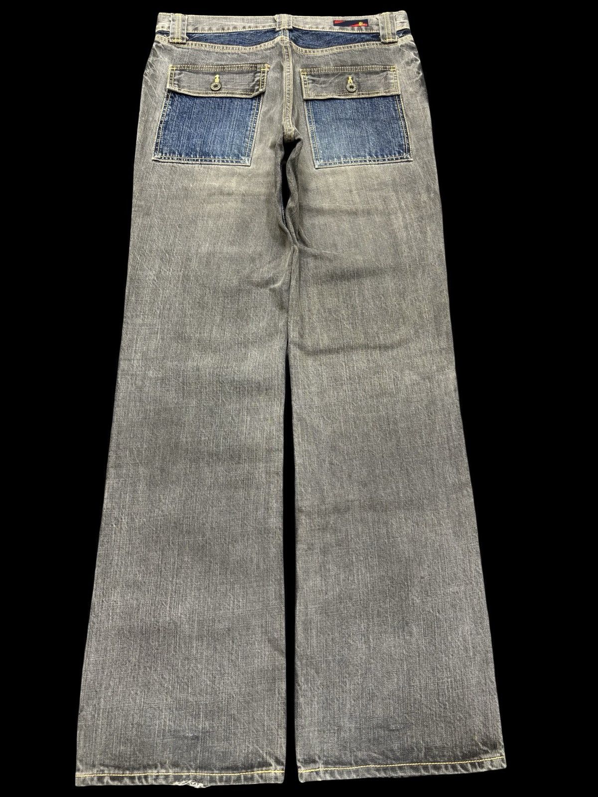 Japanese Brand 💥90s Style💥Japanese Brand Two Tones Sturdy Bush Denim F692 Size US 31 - 2 Thumbnail