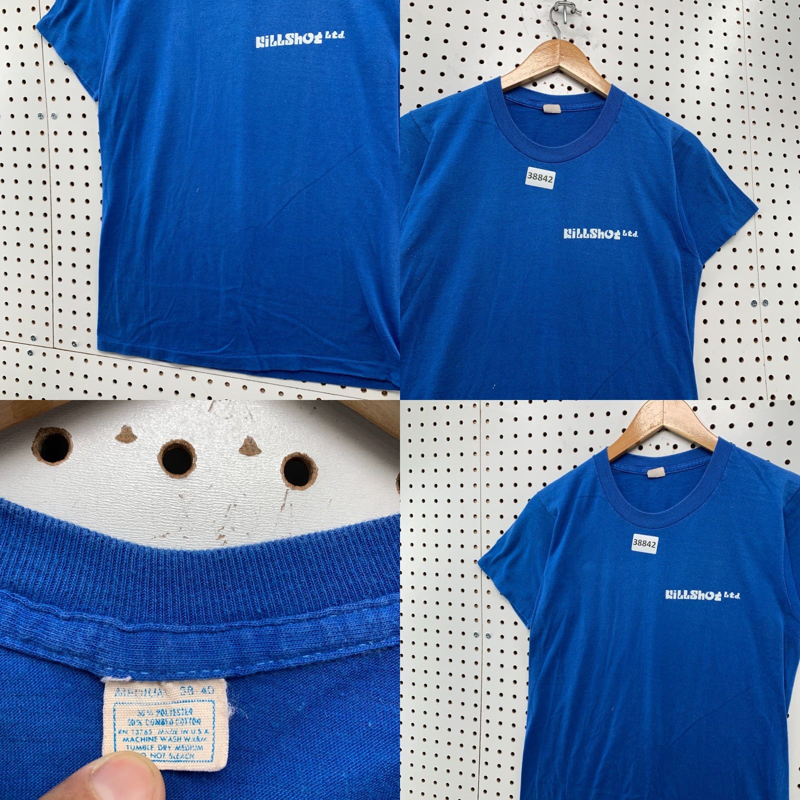 Nike Vintage Nike Killshot T-Shirt Men Small Blue 1970s Graphic Print USA Rare Size US S / EU 44-46 / 1 - 8 Thumbnail