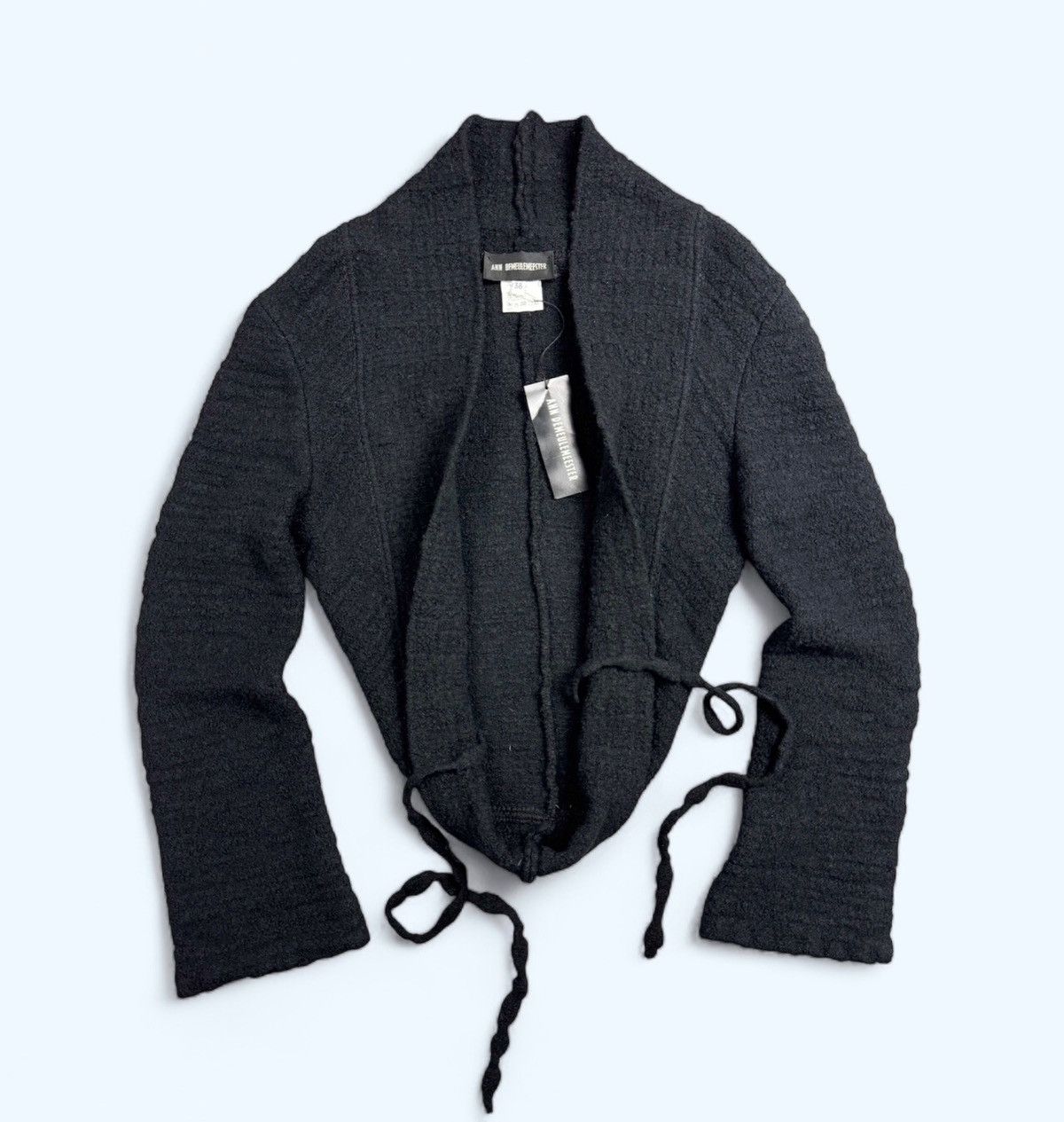 Ann Demeulemeester Ann Demeulemeester Boiled Knitted Wool Cape / Bolero Size 38 Size XS / US 0-2 / IT 36-38 - 3 Thumbnail