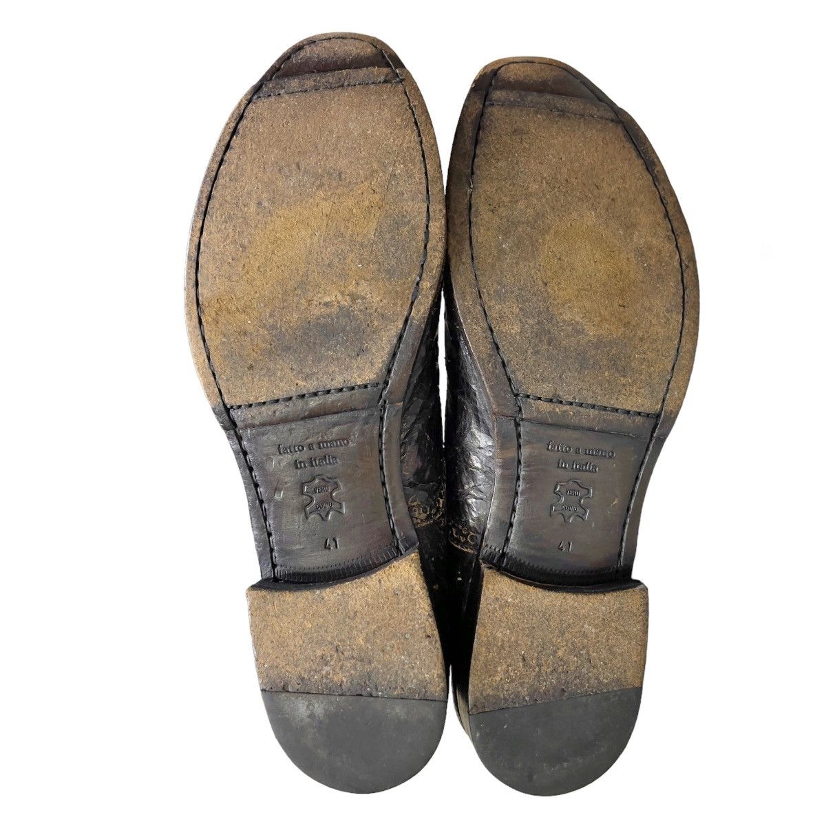 Gianni Barbato Very rare gianni barbato destroyed leather boots Size US 8.5 / EU 41-42 - 12 Thumbnail