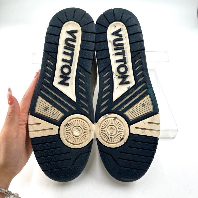 Louis Vuitton Louis Vuitton Trainer Navy Blue Board Shoes Size US 8.5 / EU 41-42 - 4 Thumbnail