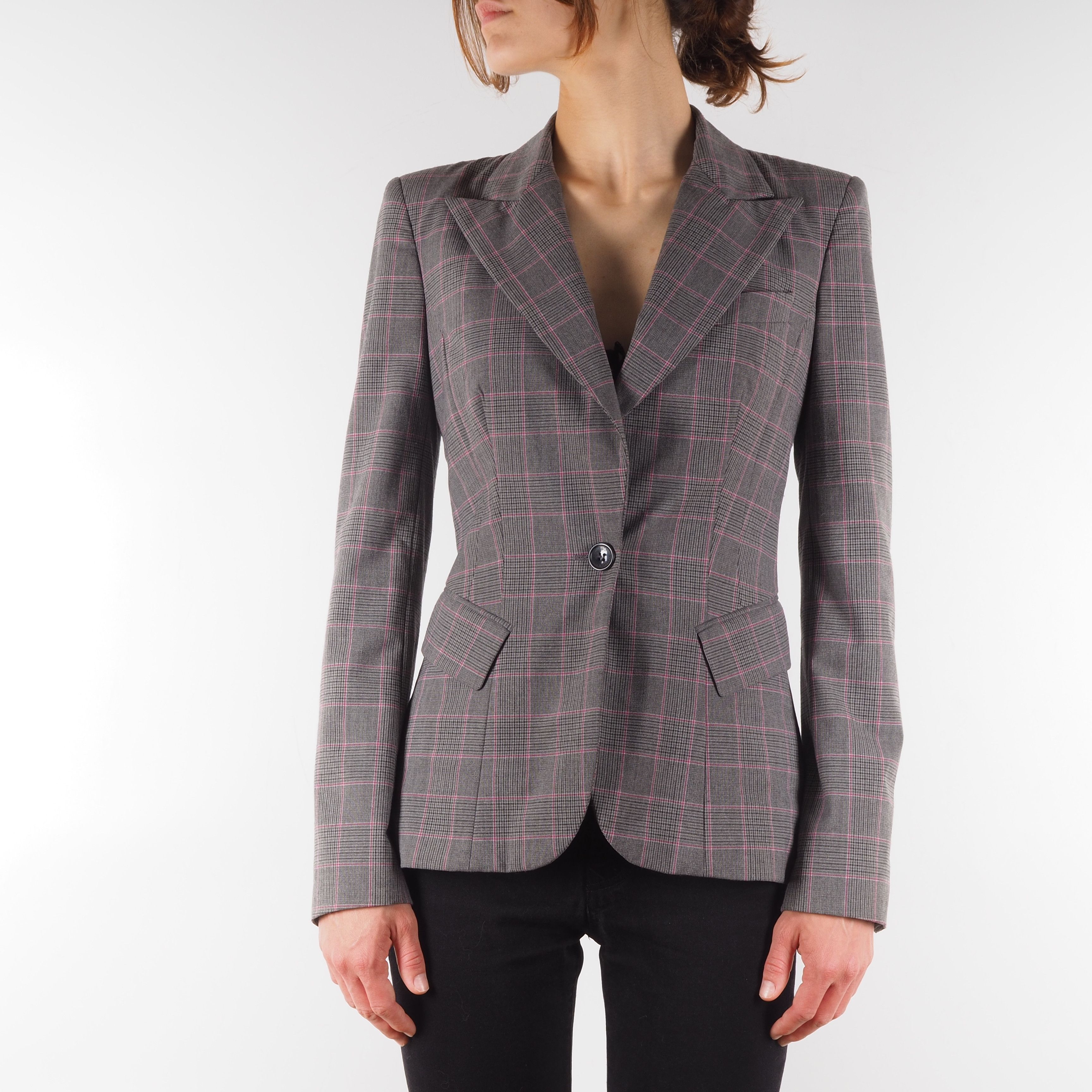 Dolce & Gabbana × Vintage Dolce&Gabbana Vintage Women's Gray Blazer Jacket Size S / US 4 / IT 40 - 1 Thumbnail