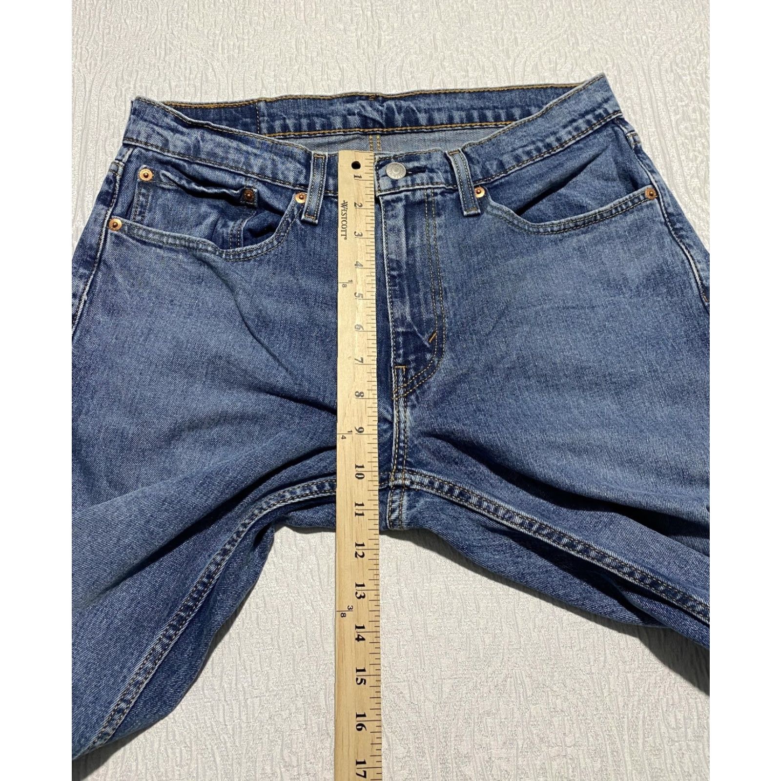 Levi's Levi's 559 Jeans Mens 32x32 Blue Denim 5-Pocket Relaxed Straight Stretch Cotton Elastodiene Size US 32 / EU 48 - 4 Thumbnail