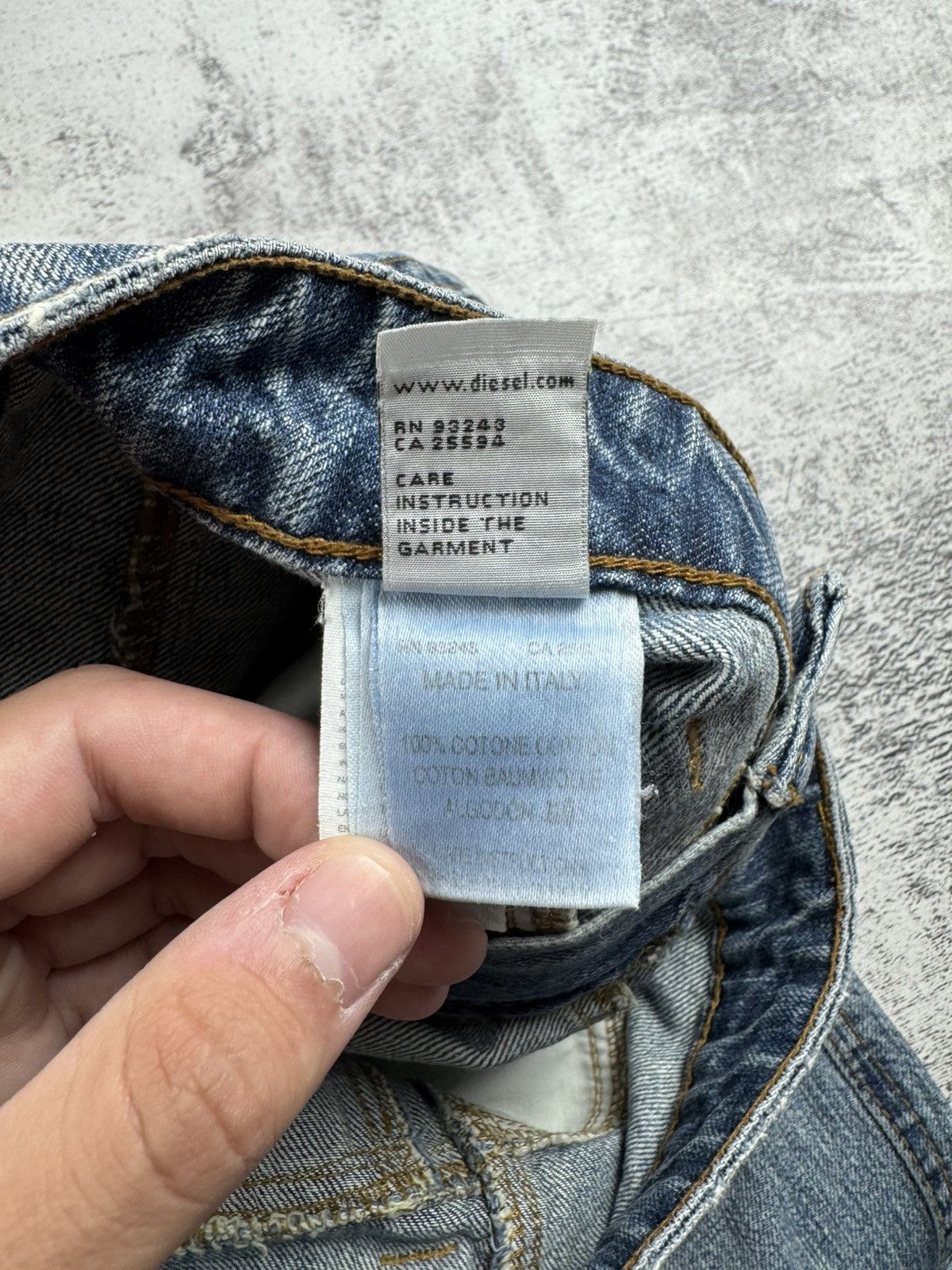 Diesel Diesel Vintage Hip Hop Rap Pocket Washed American USA 90s Jeans Pants Trousers Size US 29 - 17 Thumbnail