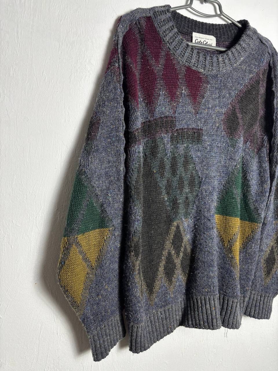 Carlo Colucci Coogi style Carlo Colucci made in West Germany 3D Sweater Size US M / EU 48-50 / 2 - 2 Thumbnail