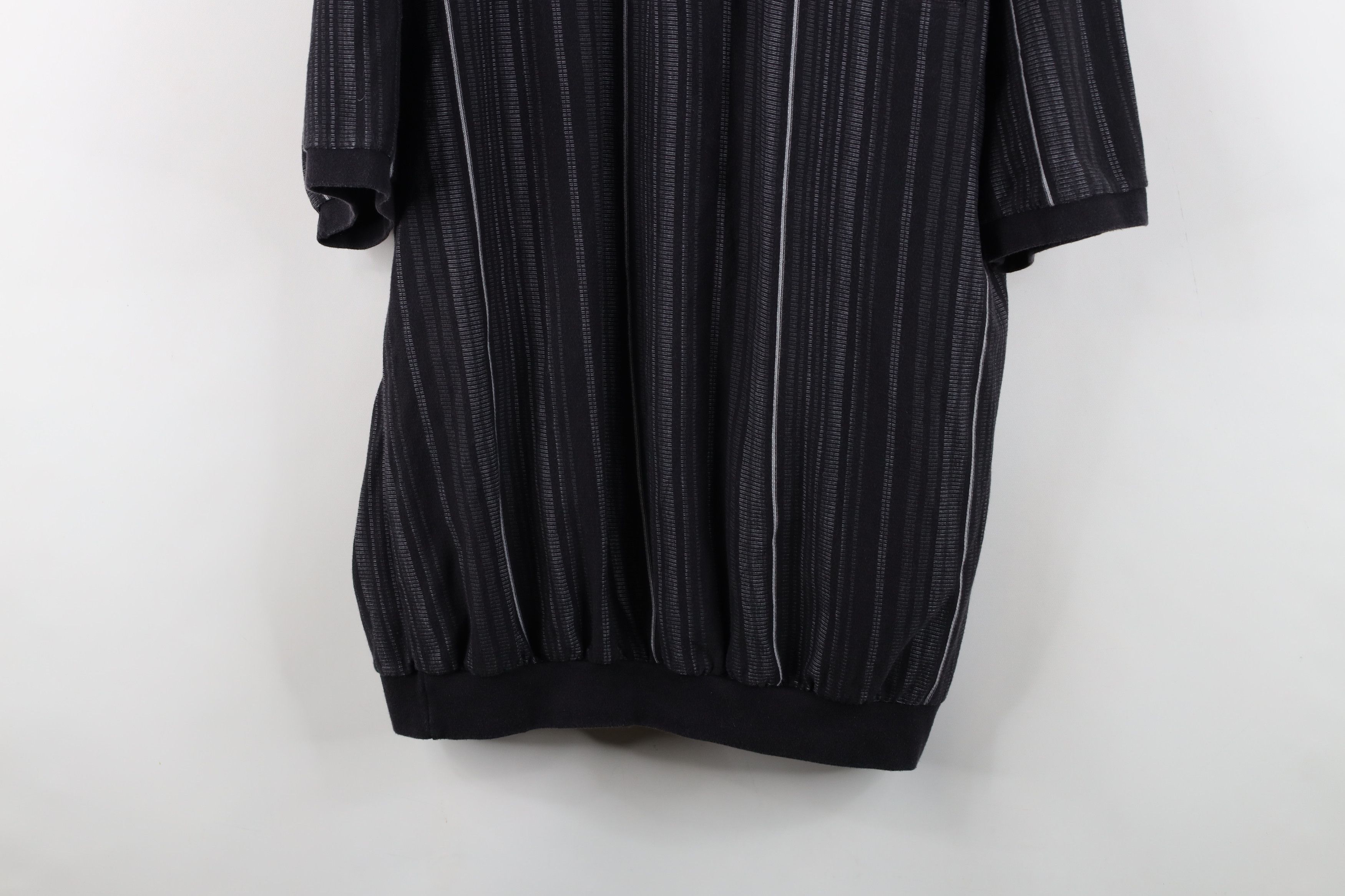 Vintage Vintage 90s Streetwear Collared Pullover Polo Shirt Black Size US XL / EU 56 / 4 - 3 Thumbnail