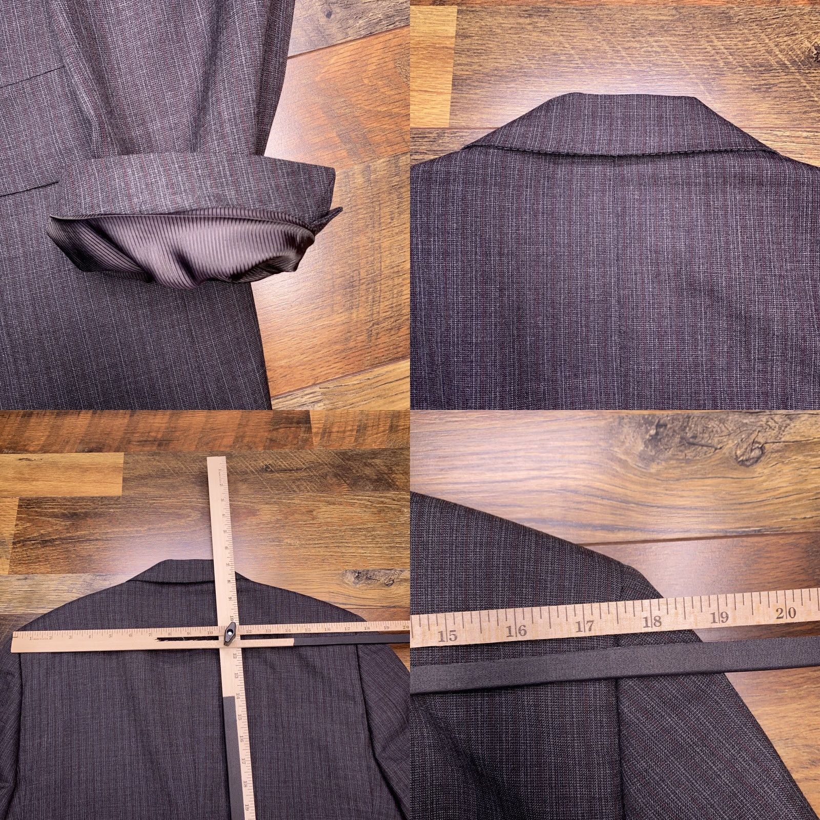 Hart Schaffner Marx Hart Schaffner Marx Suit 40R Gray Striped Wool 2 Piece USA 2 Piece Mens Jacket Pants 40 Waist 35 Inseam Regular Modern Classic Vintage N/A Size 40R - 8 Thumbnail