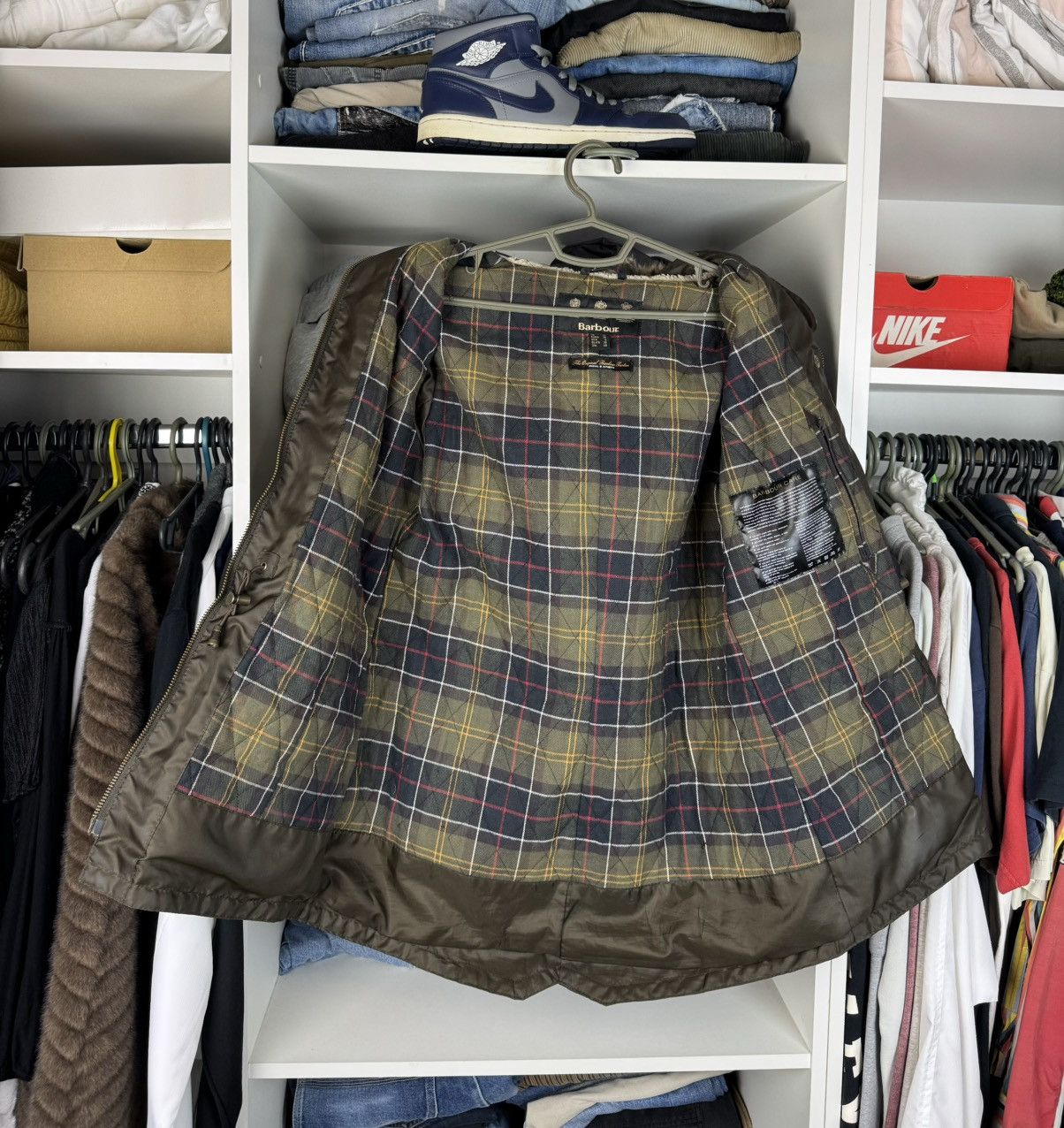 Barbour Barbour Kelsall Wax Parka Jacket Womenʼs Size UK 10 Size M / US 6-8 / IT 42-44 - 15 Thumbnail