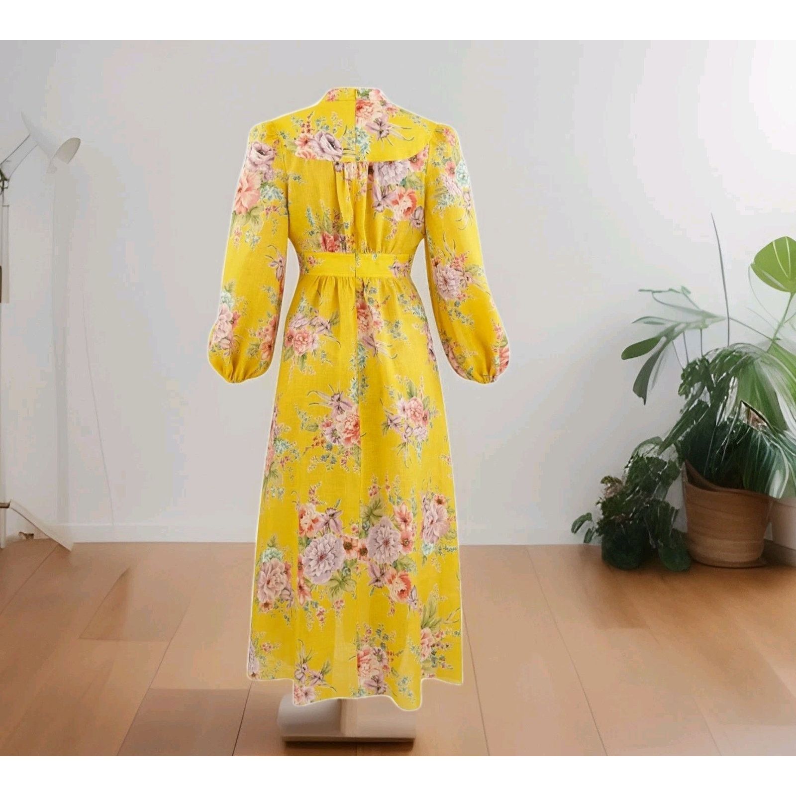Zimmermann Zimmermann Zinnia Button Front Dress in Golden Floral Size 3 Size XS / US 0-2 / IT 36-38 - 13 Thumbnail