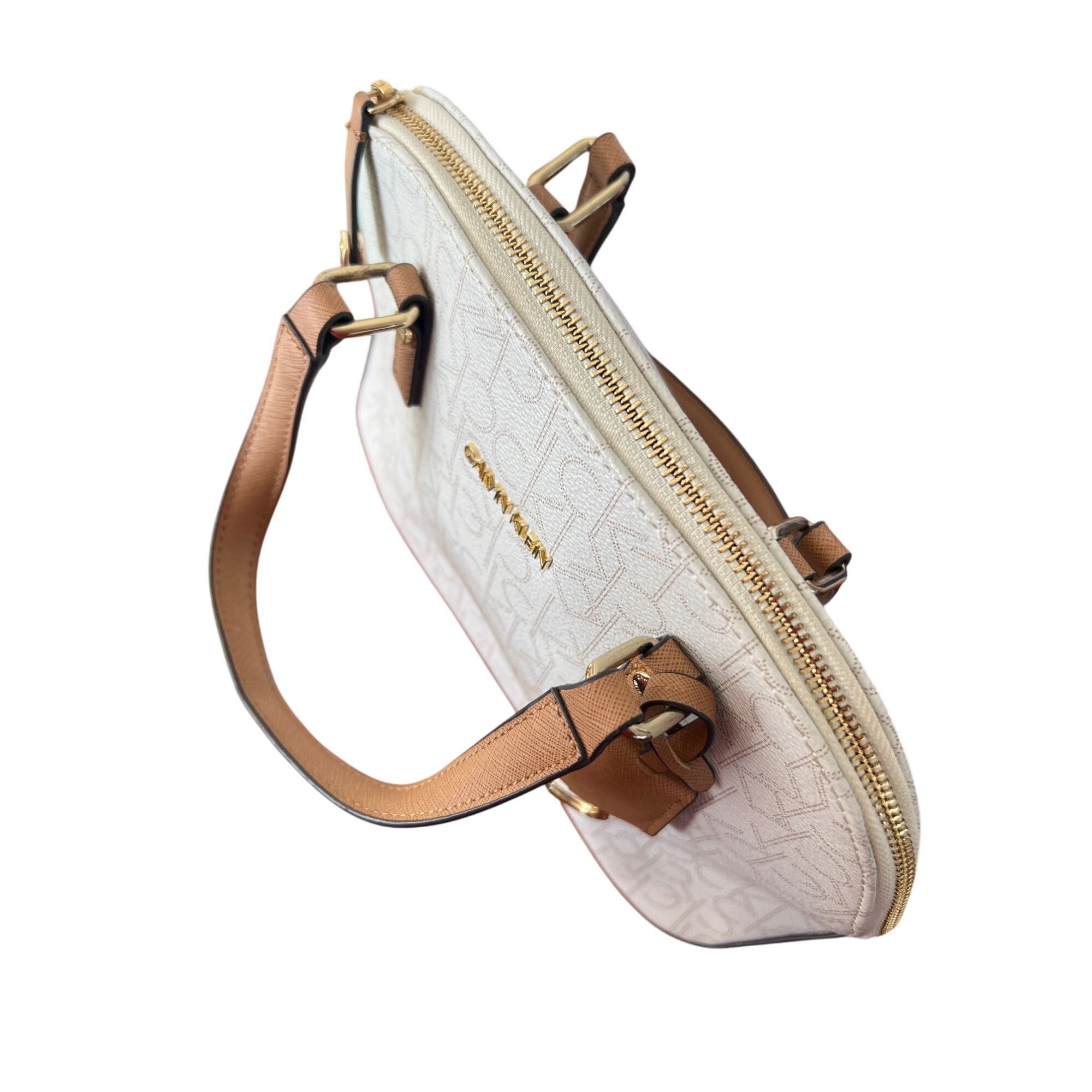 Calvin Klein Calvin Klein Signature Logo Round Satchel Handbag Purse Bag Size ONE SIZE - 8 Thumbnail