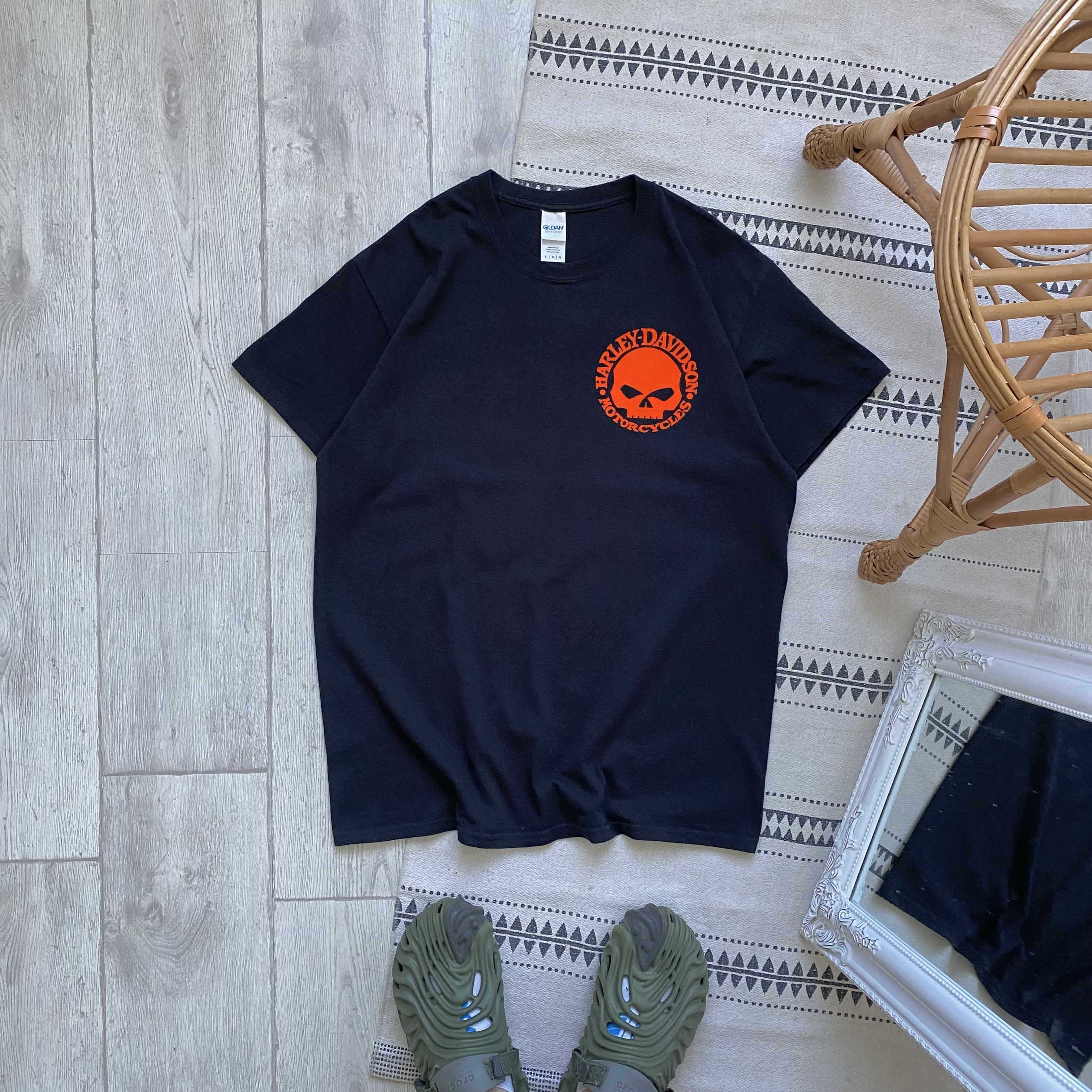 Harley Davidson 💀 Harley Davidson skull logo tee Vintage 00s Size US L / EU 52-54 / 3 - 1 Thumbnail