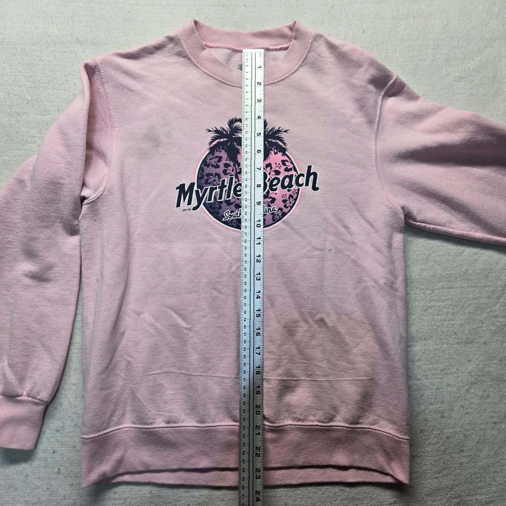 Fruit Of The Loom Fruit of the Loom Sweatshirt Women’s Size S Pink Knit Crew Neck Pullover Beach Theme All Seasons Brand New To You Size S / US 4 / IT 40 - 6 Thumbnail
