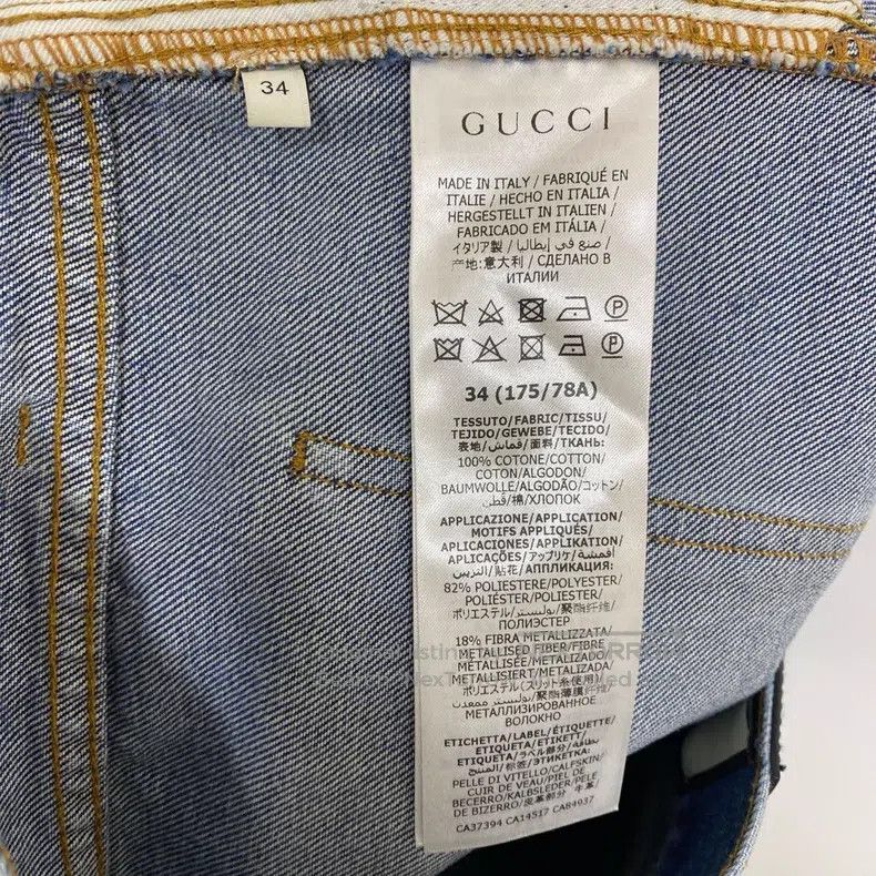 Gucci Gucci Label washed denim flared trousers Size 42" / US 20 - 4 Thumbnail