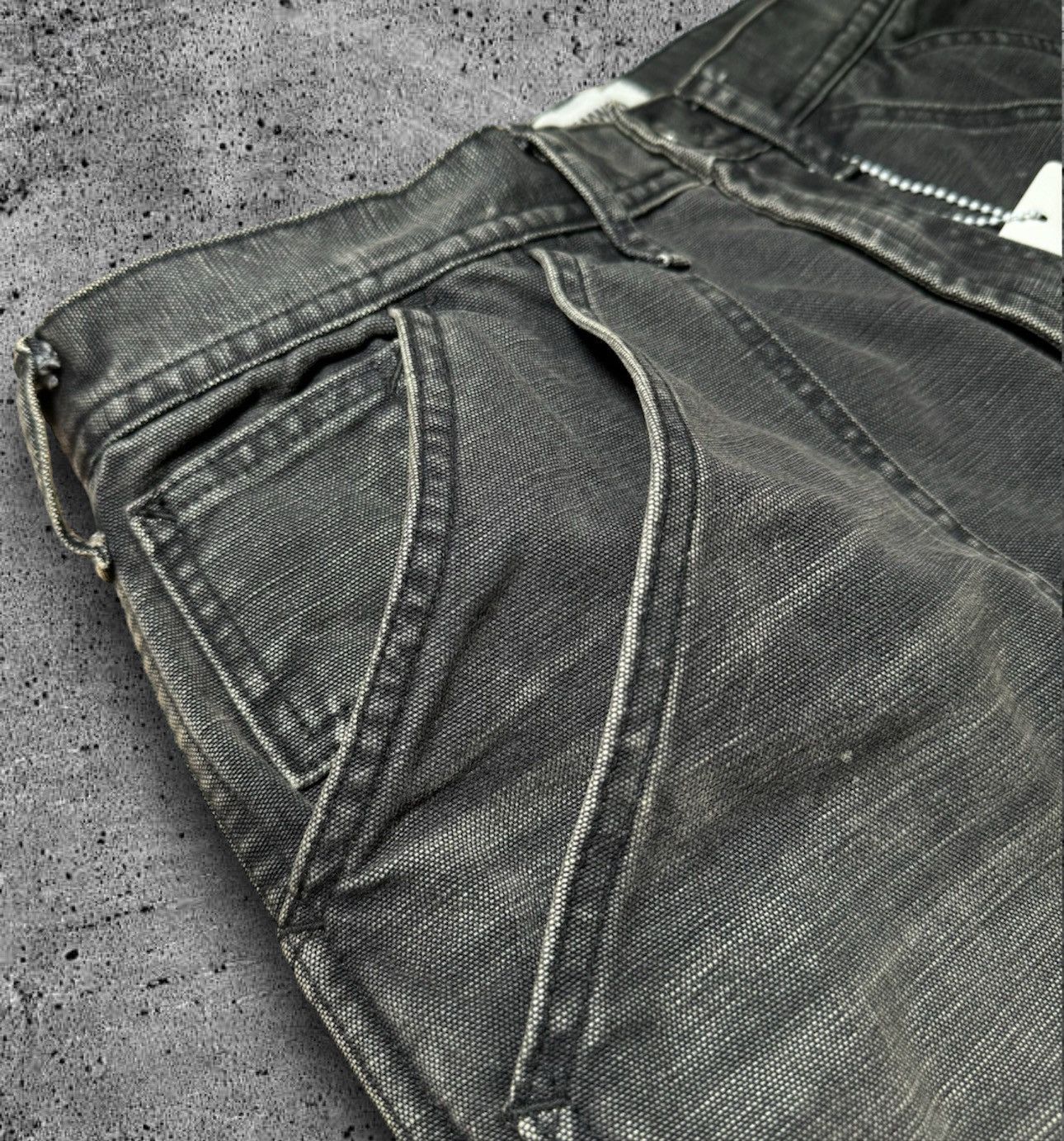 Japanese Brand BOWWOW “DOUBLE KNEE DUCK PAINTER PANTS” Size US 32 / EU 48 - 3 Thumbnail