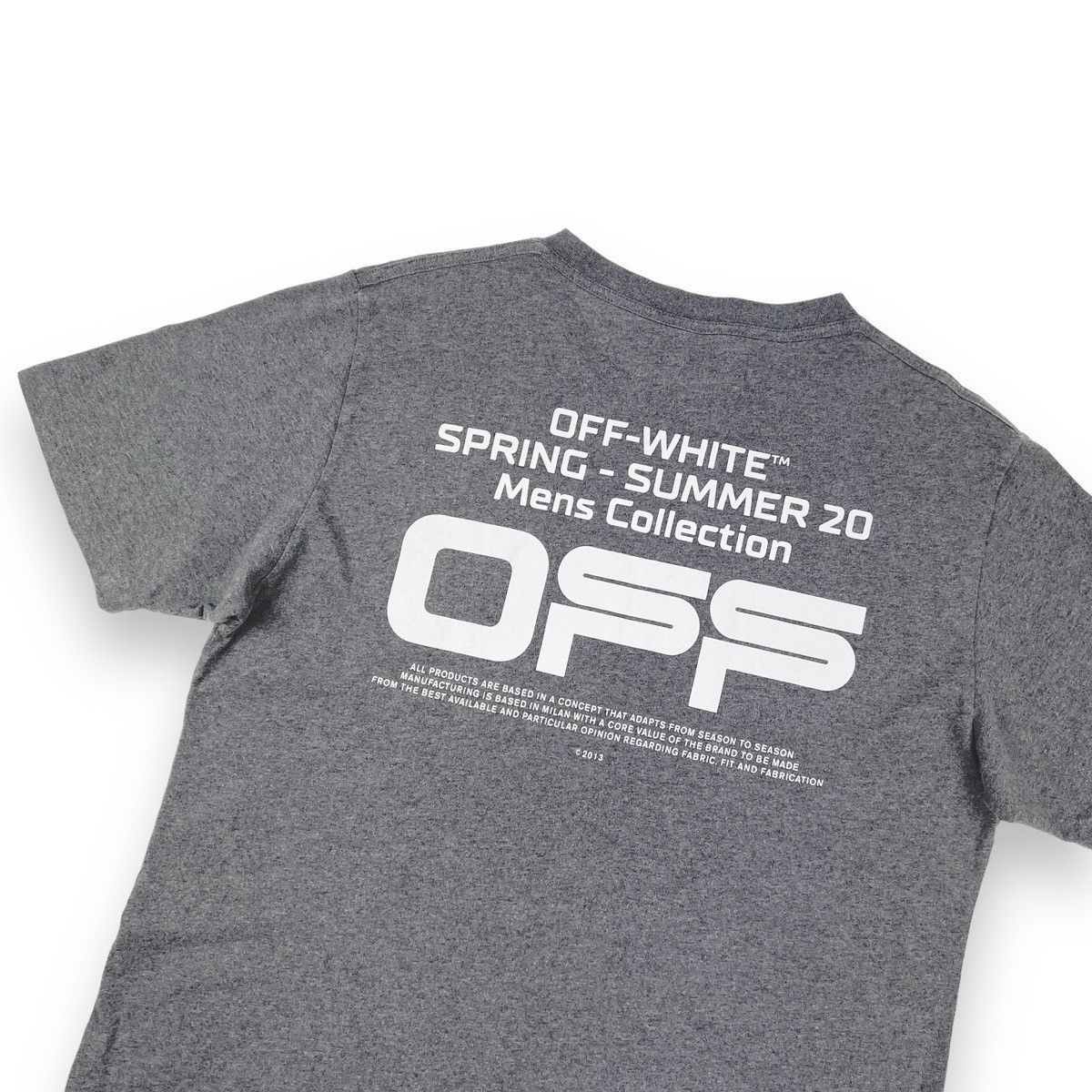 image of Off White Off-White Spring Summer 20 Grey T Shirt, Men's (Size XL)