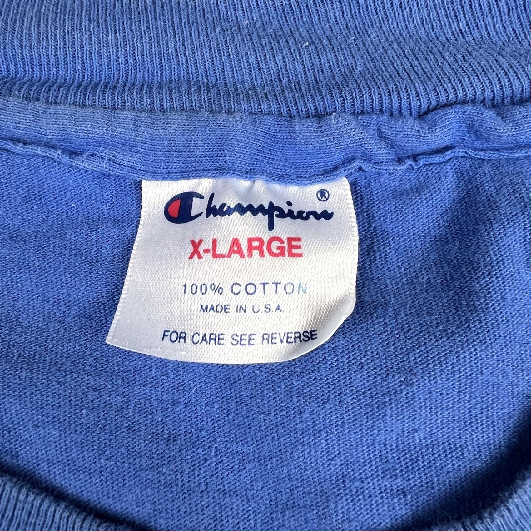 Champion VINTAGE Champion Chicago Cubs 1993 Single Stitch T-Shirt XL Blue Graphic Tee Mens 90s Grunge MLB Logo Size US XL / EU 56 / 4 - 2 Thumbnail