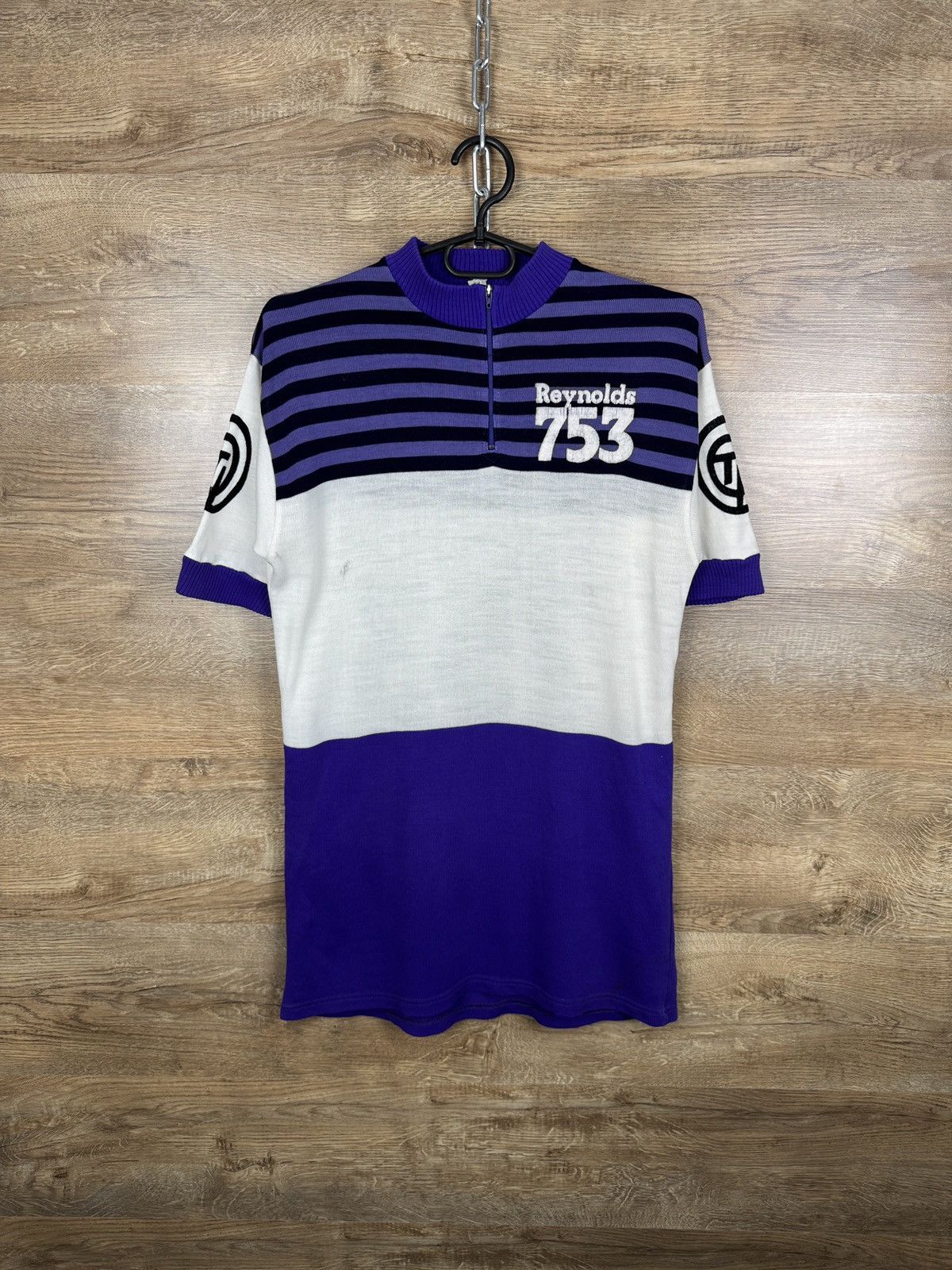 Vintage Mens Vintage Reynolds 753 jersey wool T-shirt rare cycling Size US L / EU 52-54 / 3 - 1 Thumbnail