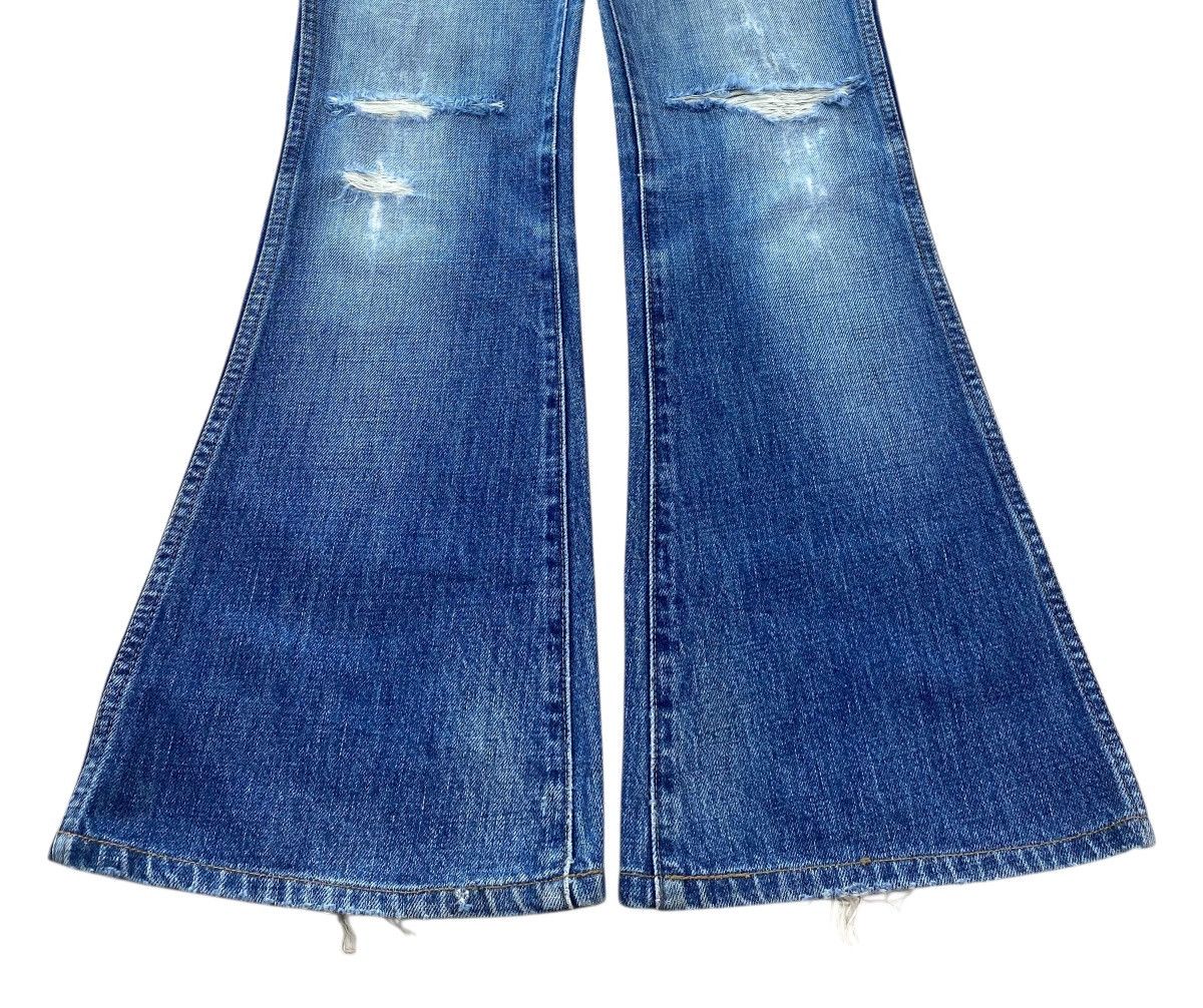 Big John Big John Faded Wash Ripped Style Flare Jeans Size US 27 - 5 Thumbnail