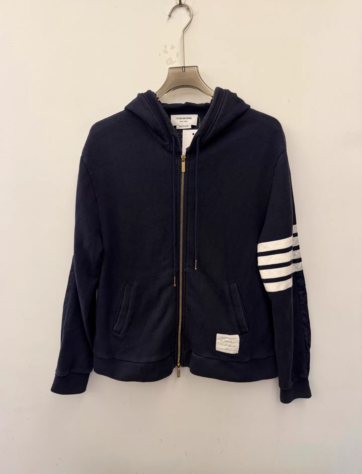 Thom Browne Thom Browne Color Block Nylon Jacket Navy Blue Size 1 Size L / US 10 / IT 46 - 1 Thumbnail