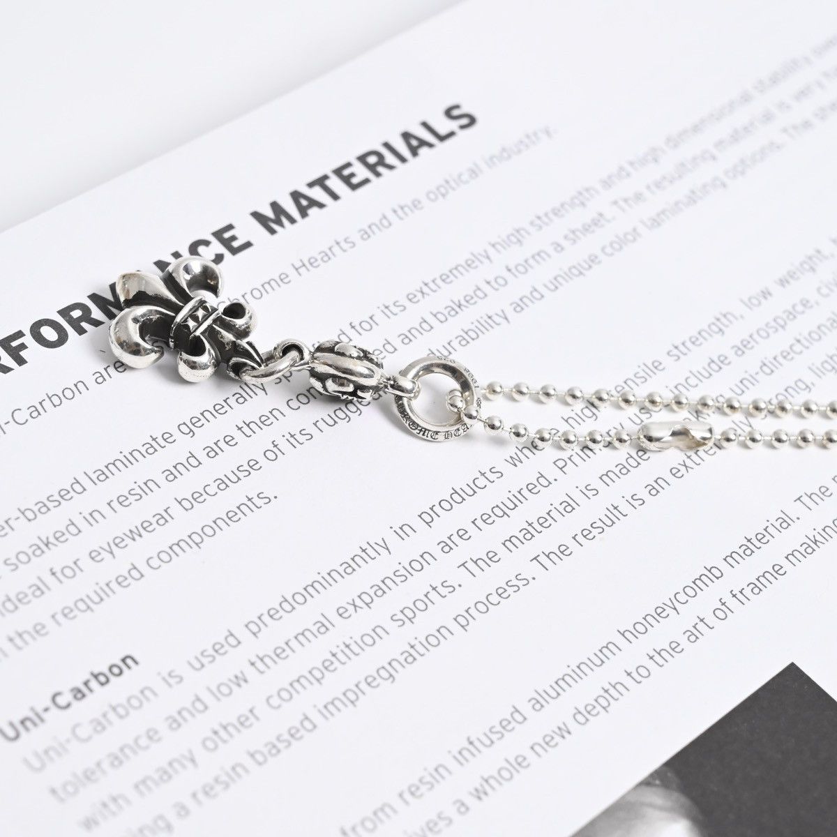Chrome Hearts CHROME HEARTS ONE BALL BS FLEUR SILVER NECKLACE Size ONE SIZE - 7 Thumbnail