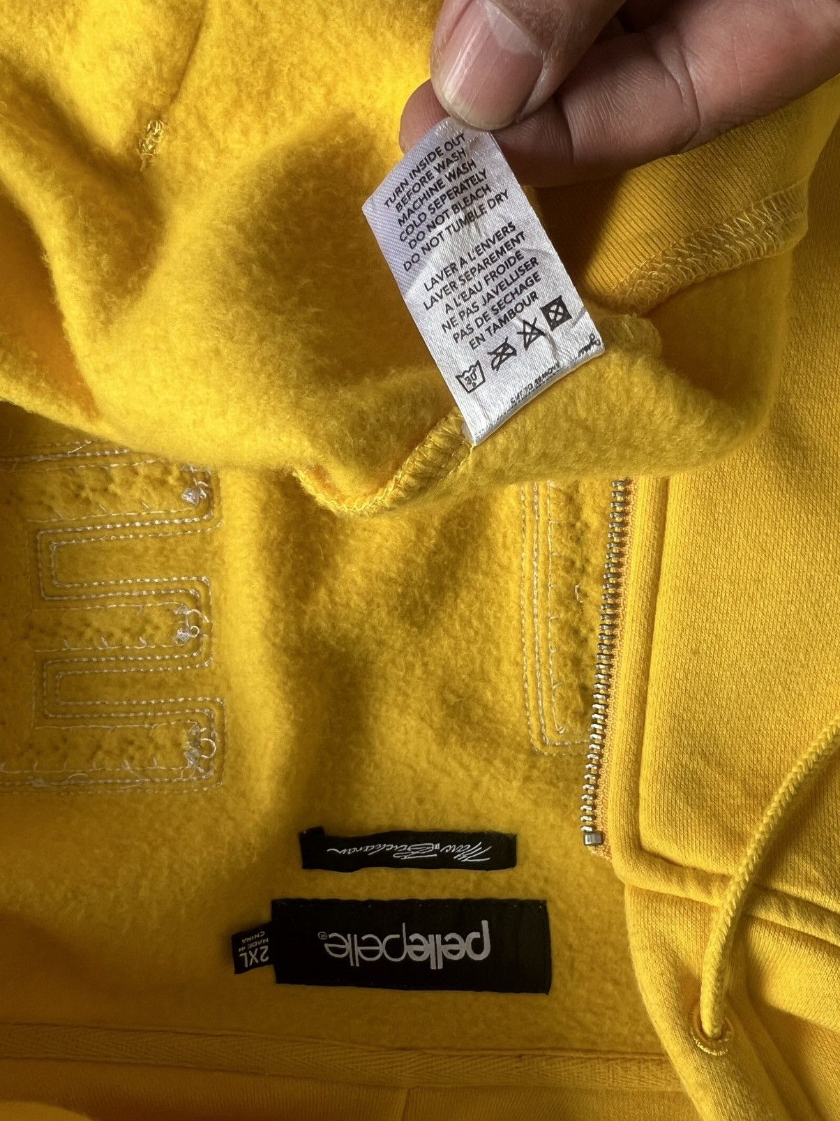 Pelle Pelle Vintage Pelle Pelle Marc Buchanan Spellout Hoodie Zipper Size US XXL / EU 58 / 5 - 13 Thumbnail