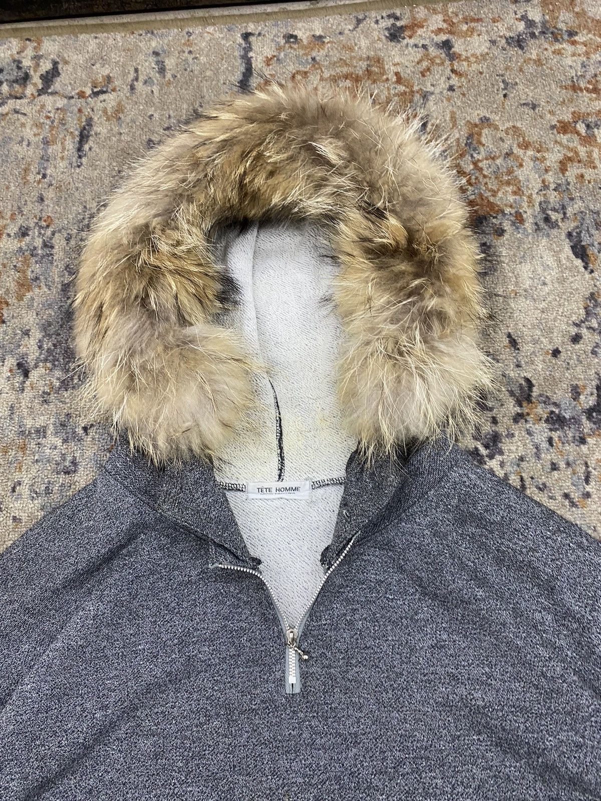 If Six Was Nine × Japanese Brand × Tete Homme Faux fur hoodie TETE homme japanese brand Size US L / EU 52-54 / 3 - 3 Thumbnail