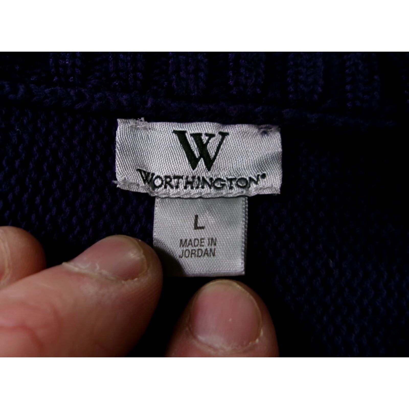 Worthington Worthington Shrug Women L Purple Button 90s Preppy Knit Shrug Shirt/Jumper Cozy Everyday Layering Women Size ONE SIZE - 6 Thumbnail