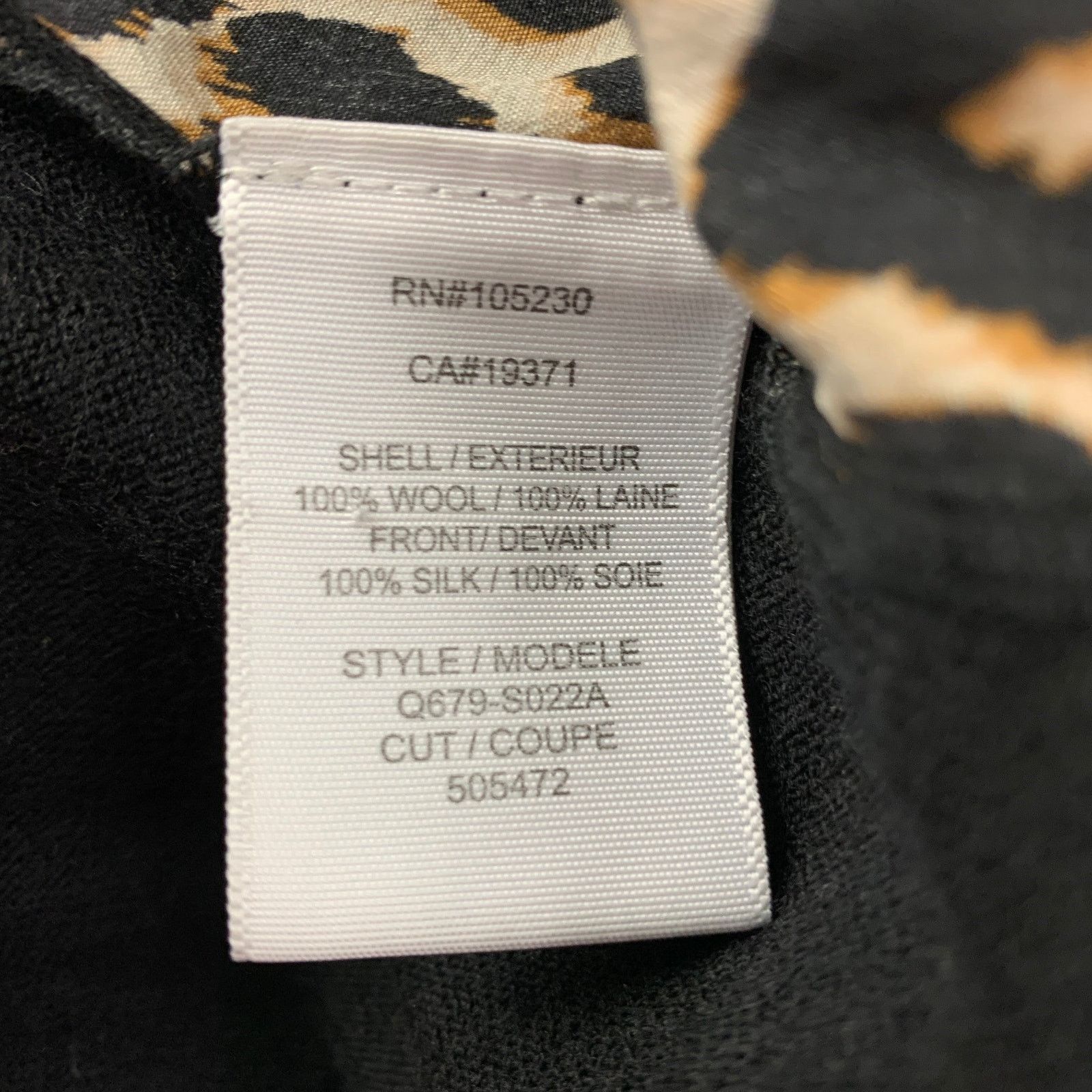 Equipment EQUIPMENT M Black Tan Wool Silk Leopard Crew-Neck Pullover Size M / US 6-8 / IT 42-44 - 4 Thumbnail
