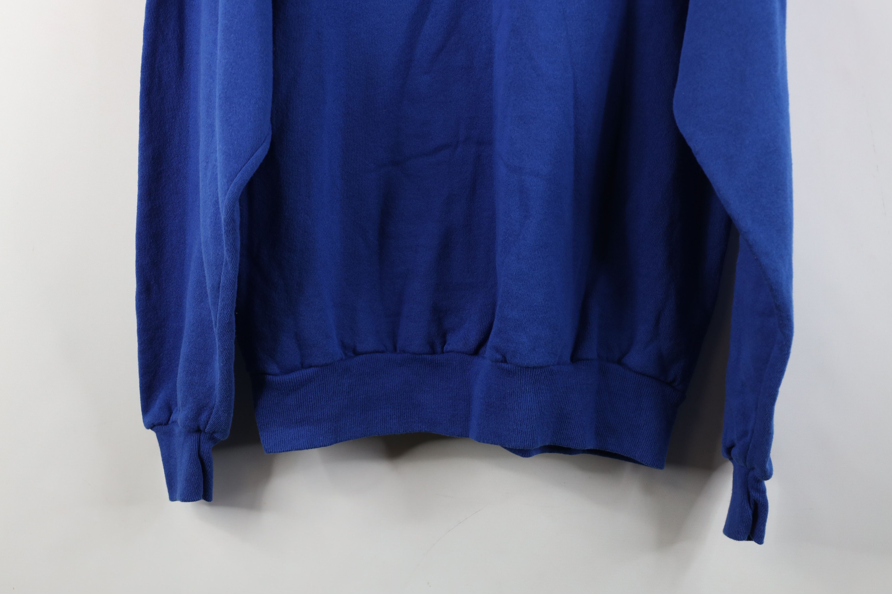Vintage Vintage 90s Streetwear Crewneck Sweatshirt Royal Blue USA Size US M / EU 48-50 / 2 - 11 Thumbnail