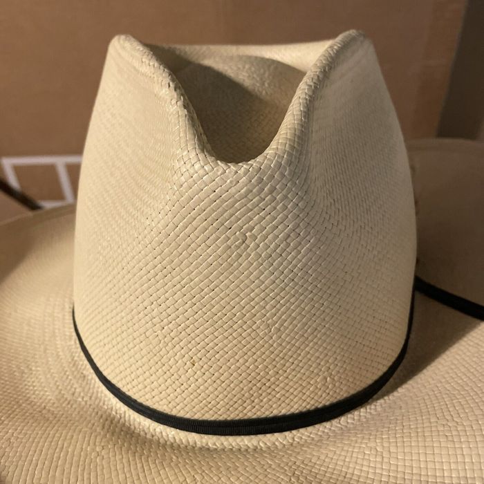 Vintage Dorfman Pacific Vintage Straw Cowboy Hat Size L/XL