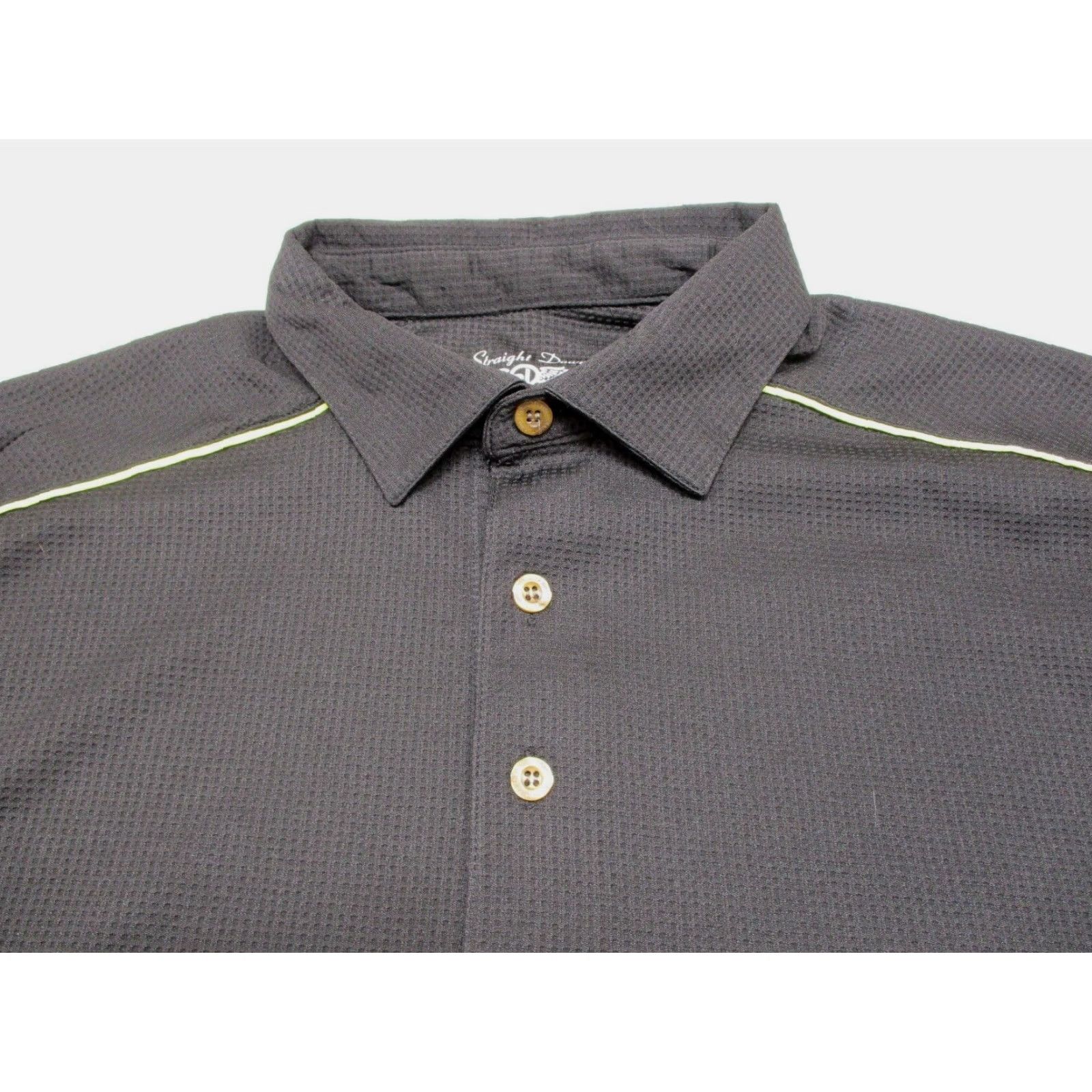 Vintage Straight Down Golf Polo Shirt Adult Medium Black Yellow Stripe Shirt Polo Minimize Extra Text Size US M / EU 48-50 / 2 - 3 Thumbnail