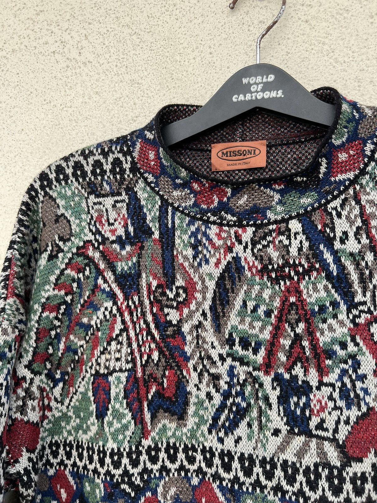 Missoni Vintage Missoni Italy Poker Card Knitwear Wool Sweater Size US M / EU 48-50 / 2 - 3 Thumbnail