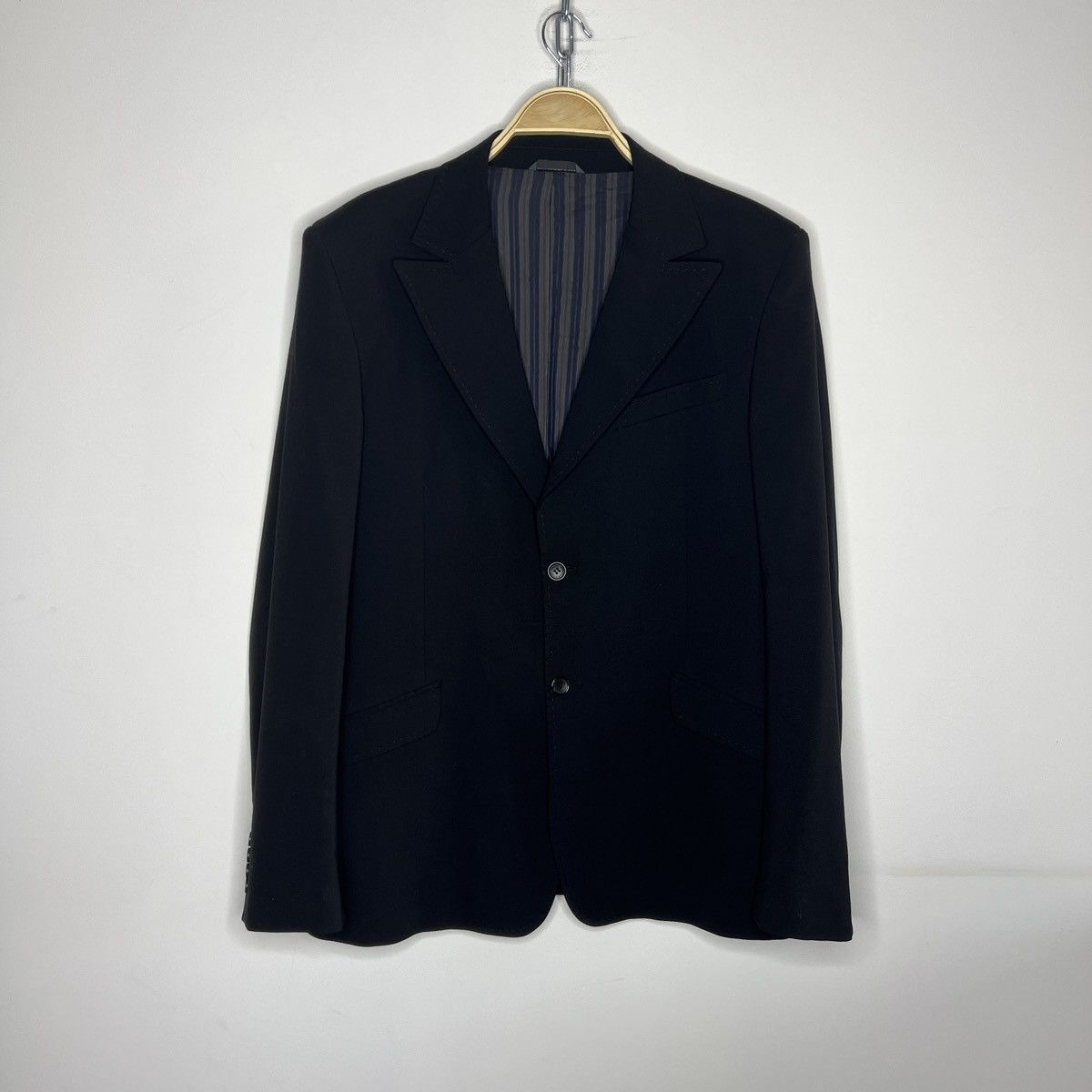 Dolce & Gabbana DOLCE & GABBANA black wool blazer jacket 40 US / 54 EU Size 40R - 1 Thumbnail