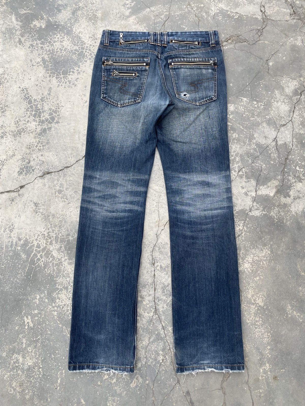 semanticdesign SEMANTIC DESIGN Distressed Funtional Zipper Punk Jeans Size US 30 / EU 46 - 4 Thumbnail